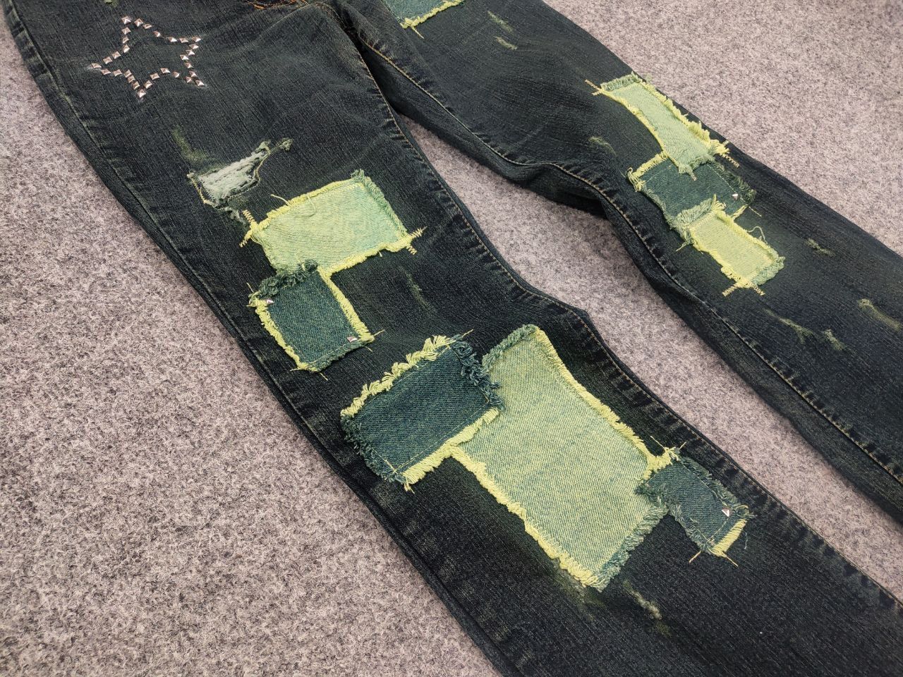Miss Sixty Vintage Miss Sixty roxy Low Rise Flared patchwork Jeans Y2K Size 31" - 10 Thumbnail