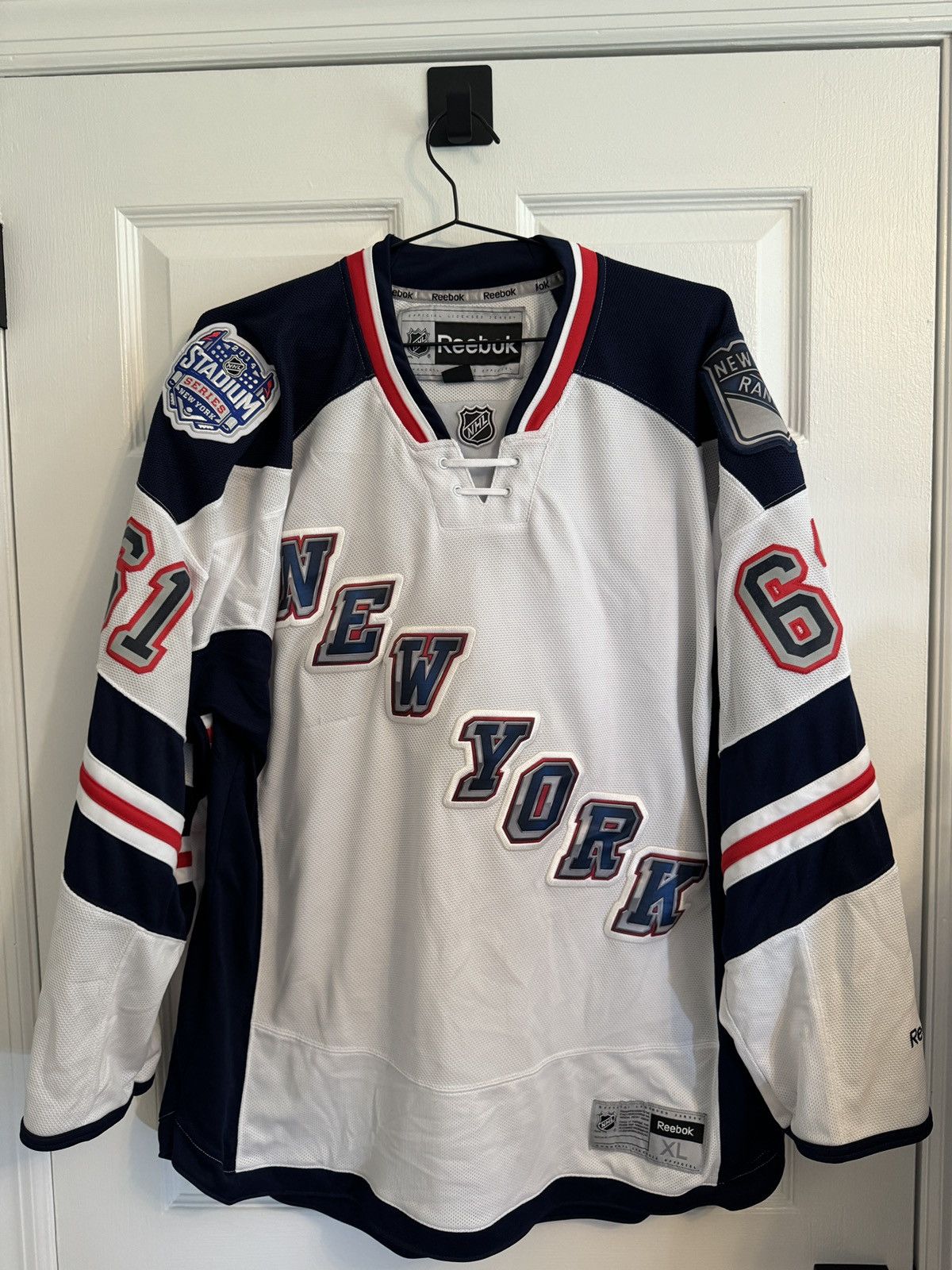 Hockey Jersey Reebok Vintage New York Rangers 2014 Stadium Series Rick Nash Jersey XL Grailed