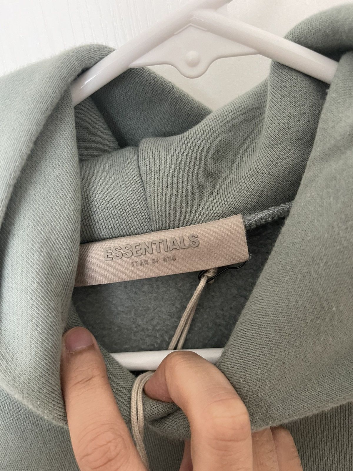 Fear of God Fear of God Essentials Hoodie Haze Blue/Green Size L / US 10 / IT 46 - 3 Thumbnail