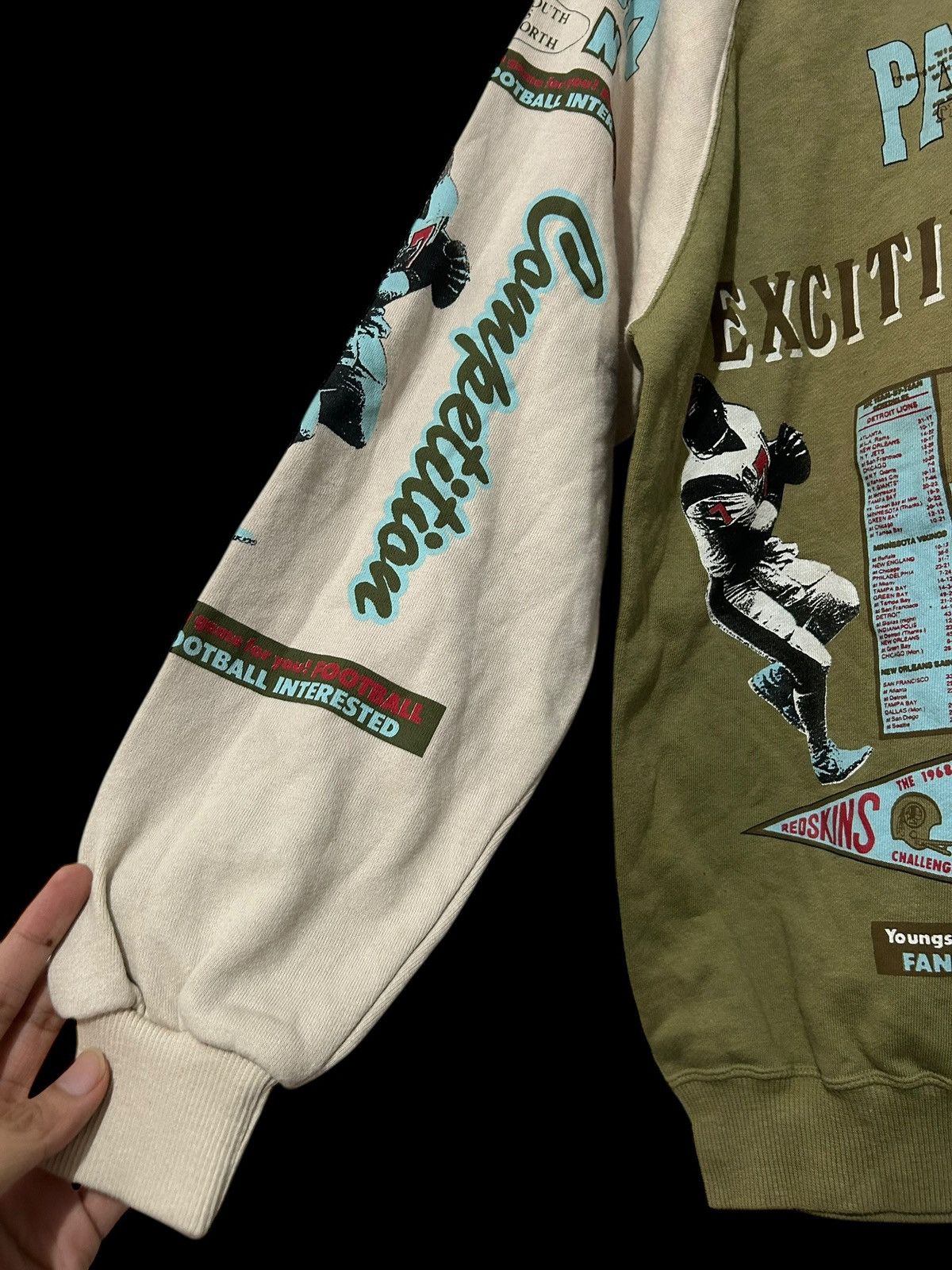 NFL × Vintage 80s Football League Pacific Coast rare allover print sweat Size US L / EU 52-54 / 3 - 10 Thumbnail