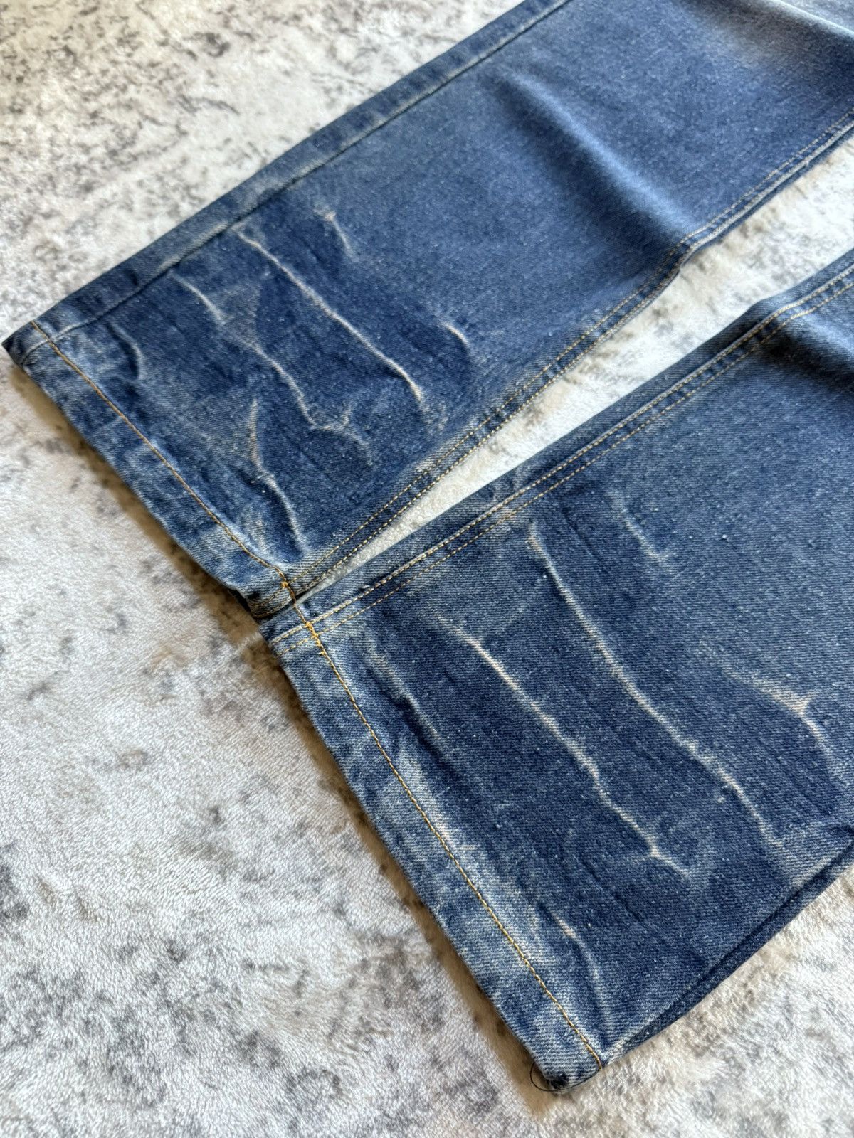 If Six Was Nine 2000s In The Attic Japan Poems Studded Muddy Jeans Size US 34 / EU 50 - 13 Thumbnail
