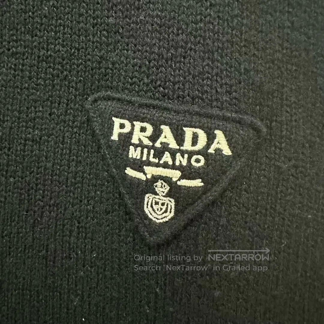 Prada prada triangle logo cardigan sweater. Size US L / EU 52-54 / 3 - 3 Thumbnail