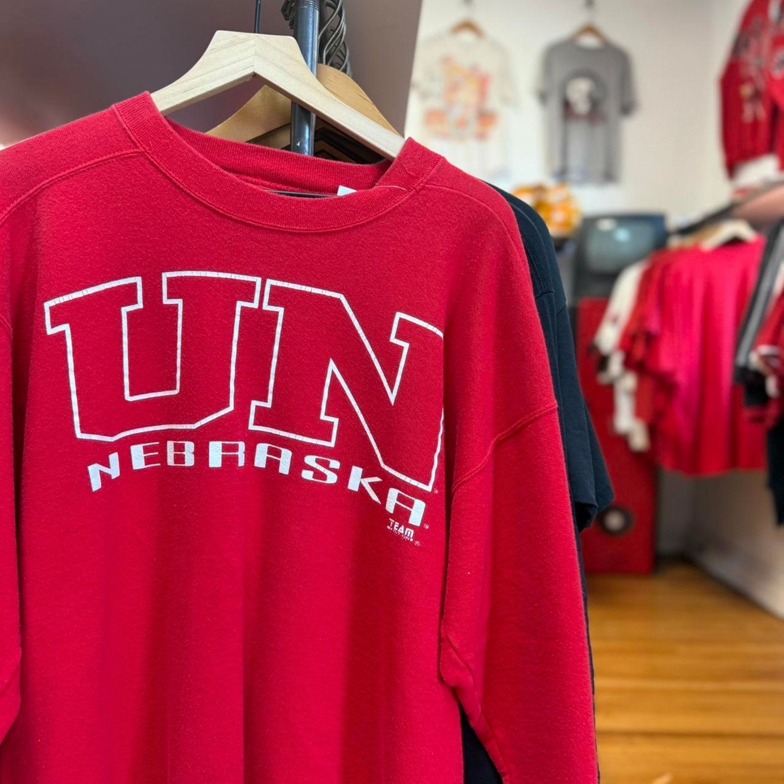 Vintage Vintage 90s Nebraska Huskers Crewneck Size US L / EU 52-54 / 3 - 1 Thumbnail