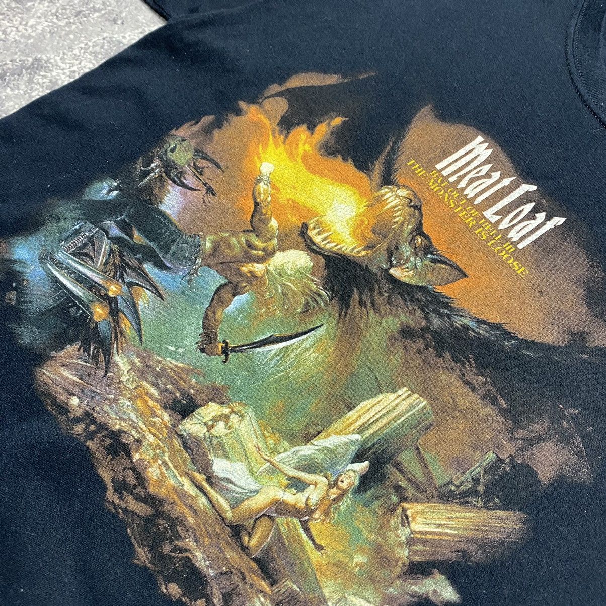 Band Tees Vintage Meat Loaf 2007 Three Bats Tour Graphic logo rare tee Size US L / EU 52-54 / 3 - 5 Thumbnail