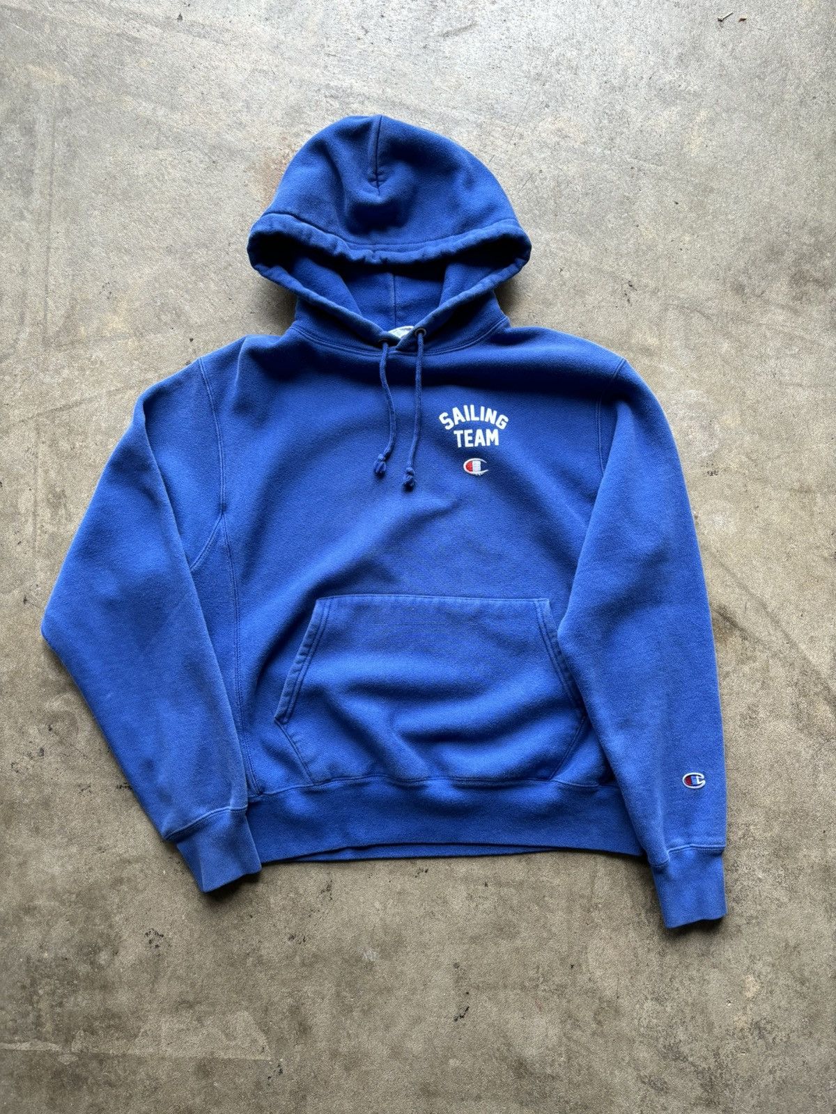 image of Lil Yachty x Round Two Sailing Team Hoodie! in Blue, Men's (Size Medium)