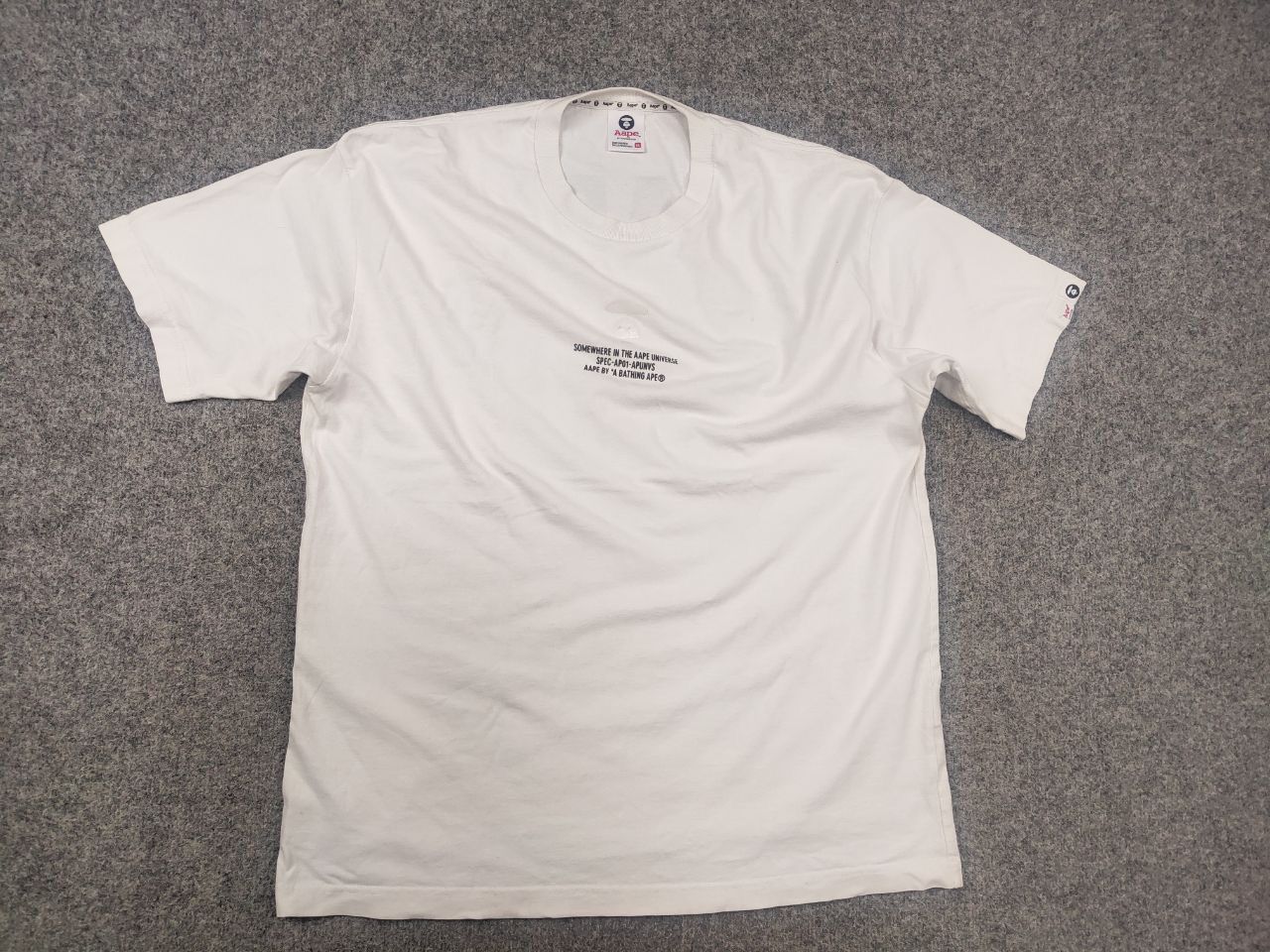 Aape Aape by a Bathing ape Cotton Logo UNVS t shirt Vintage Japan Size US XL / EU 56 / 4 - 5 Thumbnail