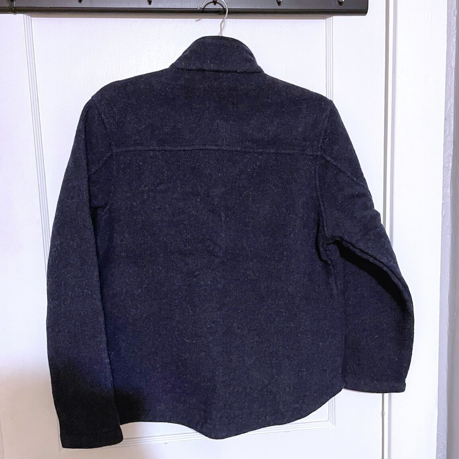 Woolrich Woolen Mills Woolrich Deep Navy Heather Wool Zip Up Jacket Small Size S / US 4 / IT 40 - 3 Thumbnail