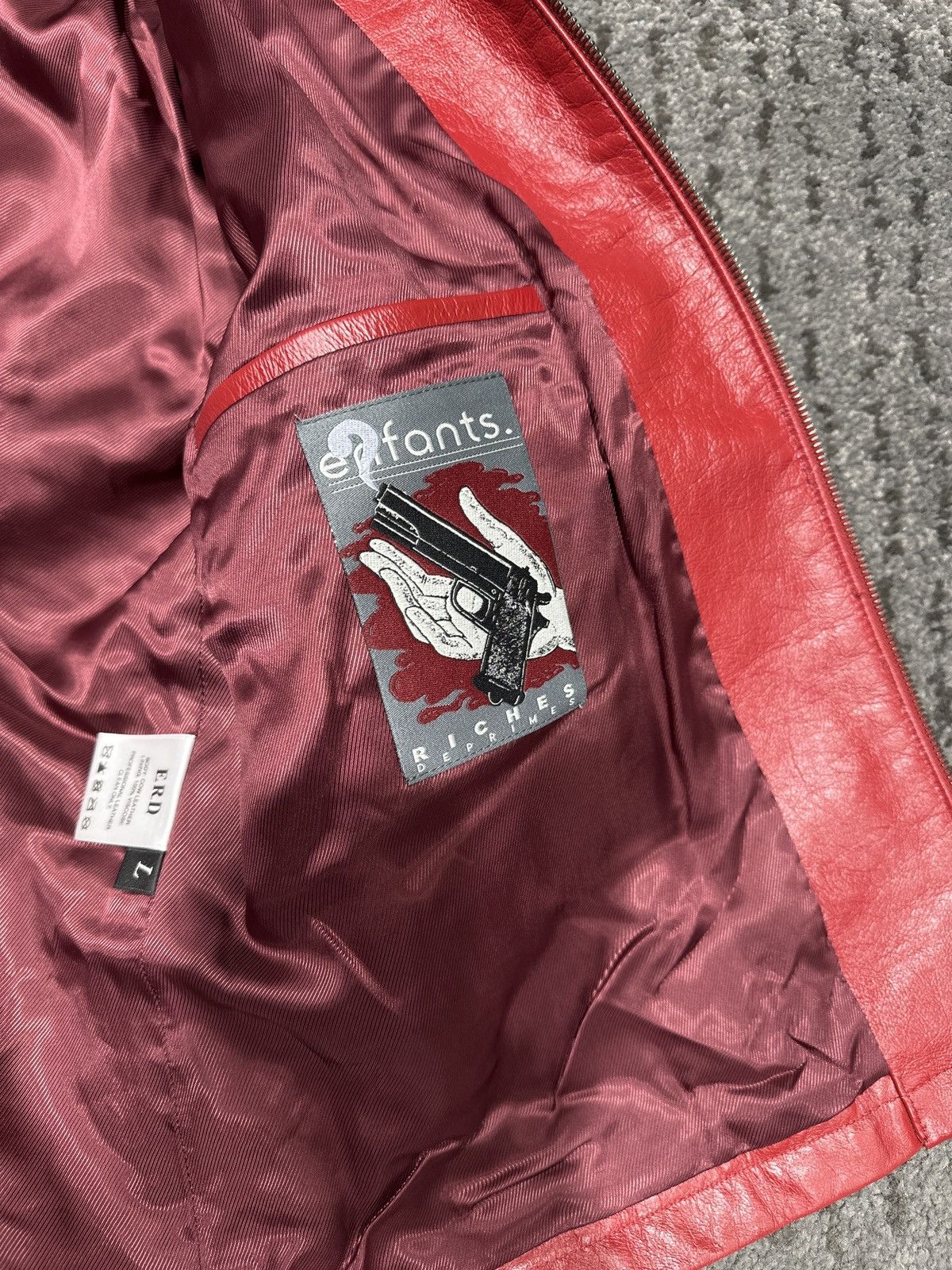 Enfants Riches Deprimes ENFANTS RICHES DEPRIMES - The Bully Jacket Red Black Size US L / EU 52-54 / 3 - 7 Thumbnail