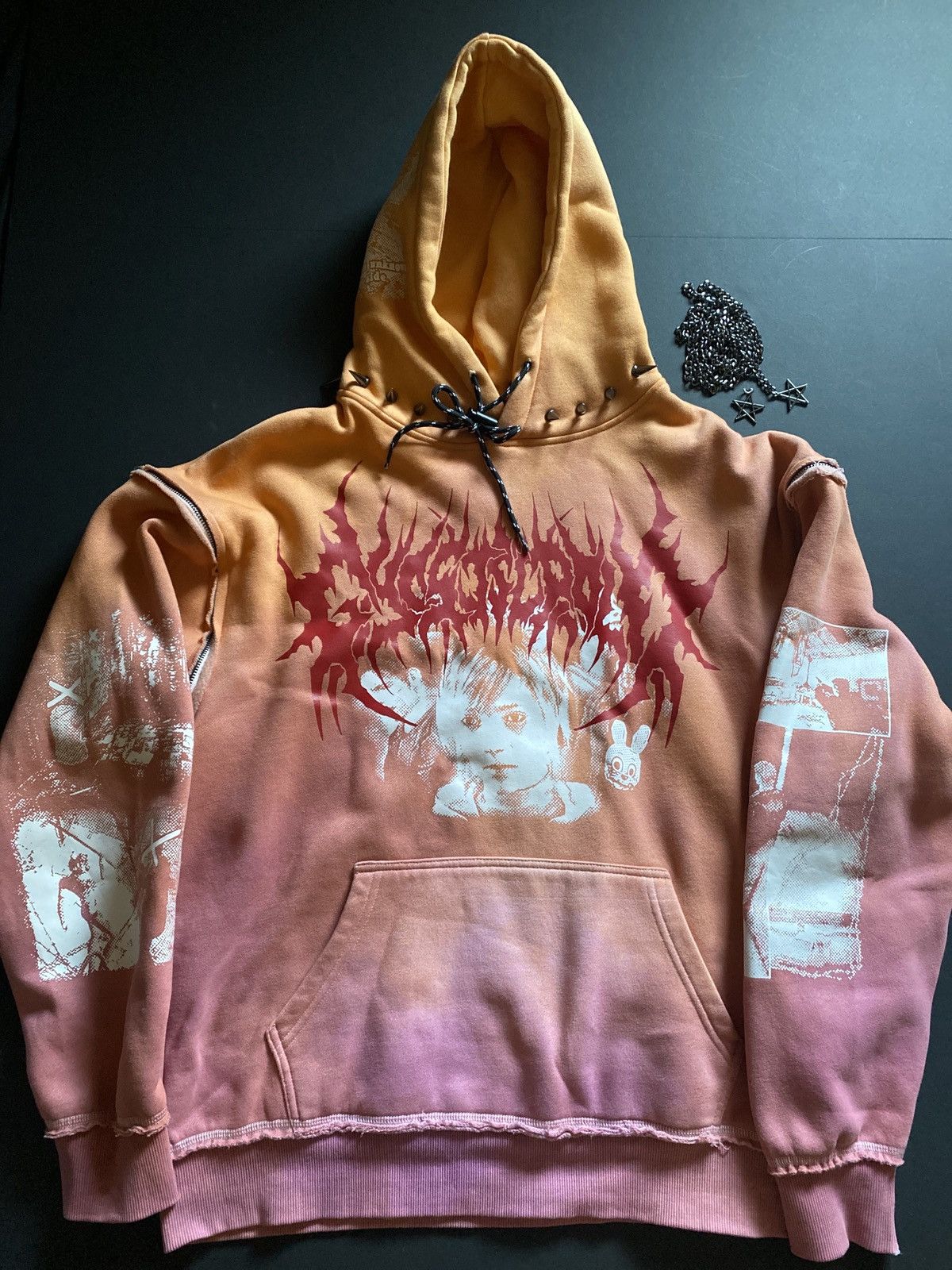image of Ghost Supply Silent Hill Hoodie in Tie Dye, Men's (Size Medium)