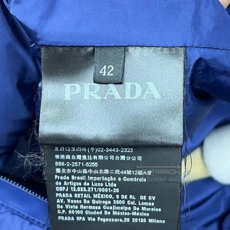 Prada Prada Men's Large Navy Down Jacket. Size US L / EU 52-54 / 3 - 3 Thumbnail