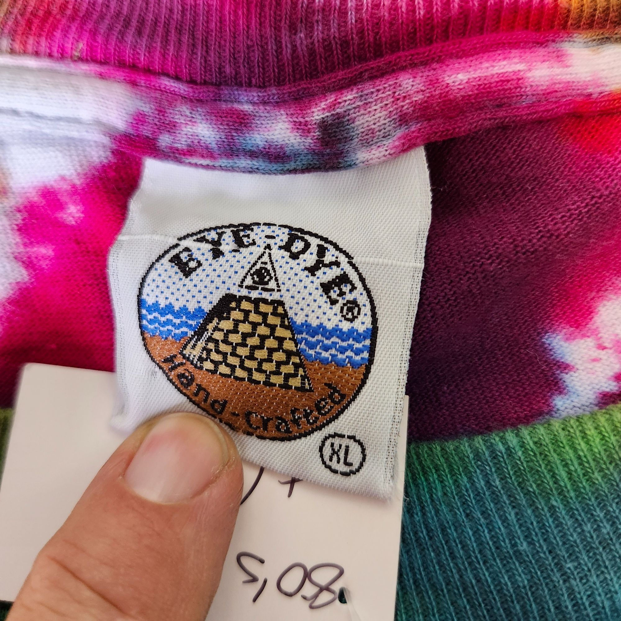 Vintage Vintage Hand-Crafted Tie-Dye T-Shirt Peace Sign Graphic XL M Size US XL / EU 56 / 4 - 4 Thumbnail