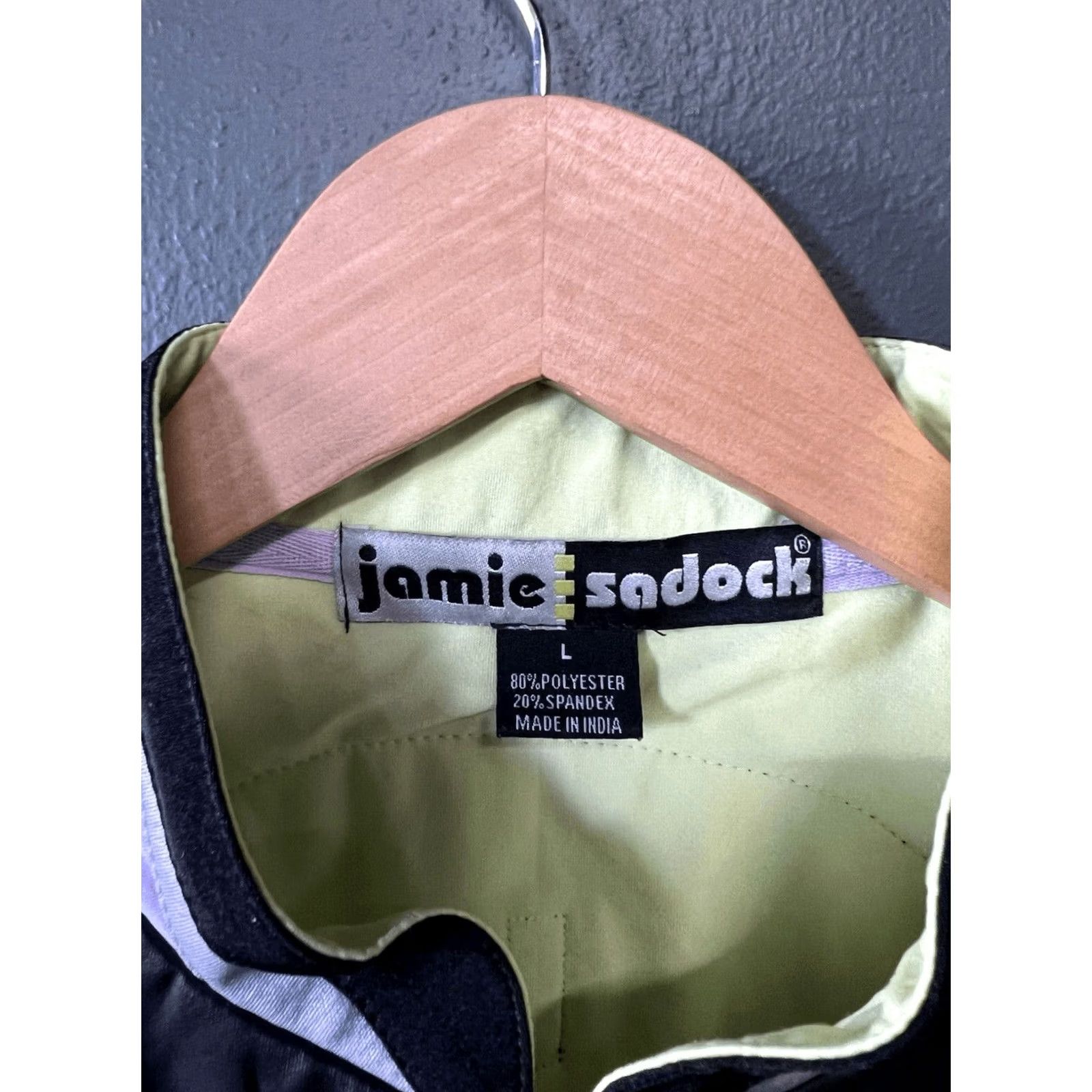 Vintage Jamie Sadock Womens Sleeveless Athletic 1/4 Zip Shirt Size L Yellow Tank Pullover 1/4 Zip Activewear Womens Size L / US 10 / IT 46 - 3 Thumbnail