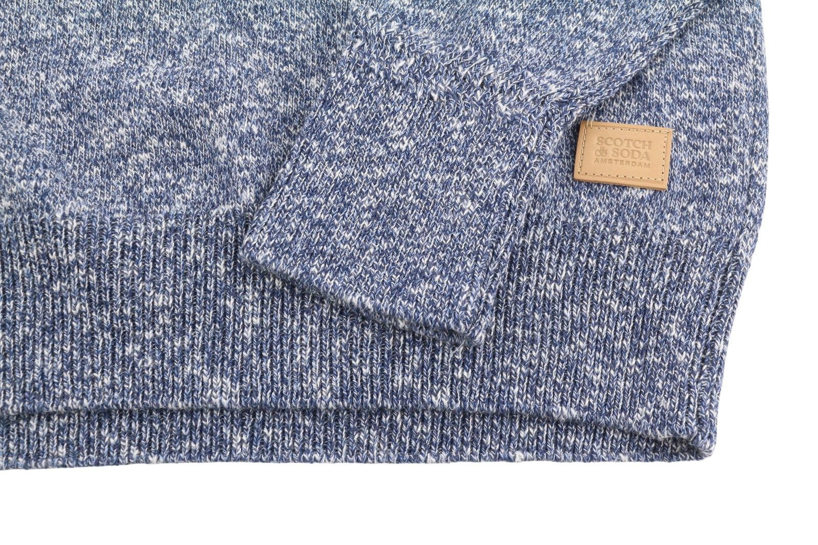 Scotch & Soda M Blue Melange Crew Neck Tight Knit Pull On Jumper 91032 Size US M / EU 48-50 / 2 - 6 Thumbnail