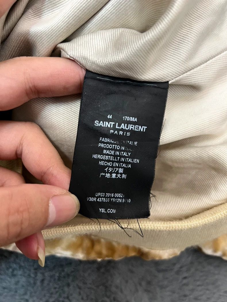 Saint Laurent Paris Saint laurent paris Fall/Winter 16 White Gold Rhinestone Ve Size US S / EU 44-46 / 1 - 5 Thumbnail
