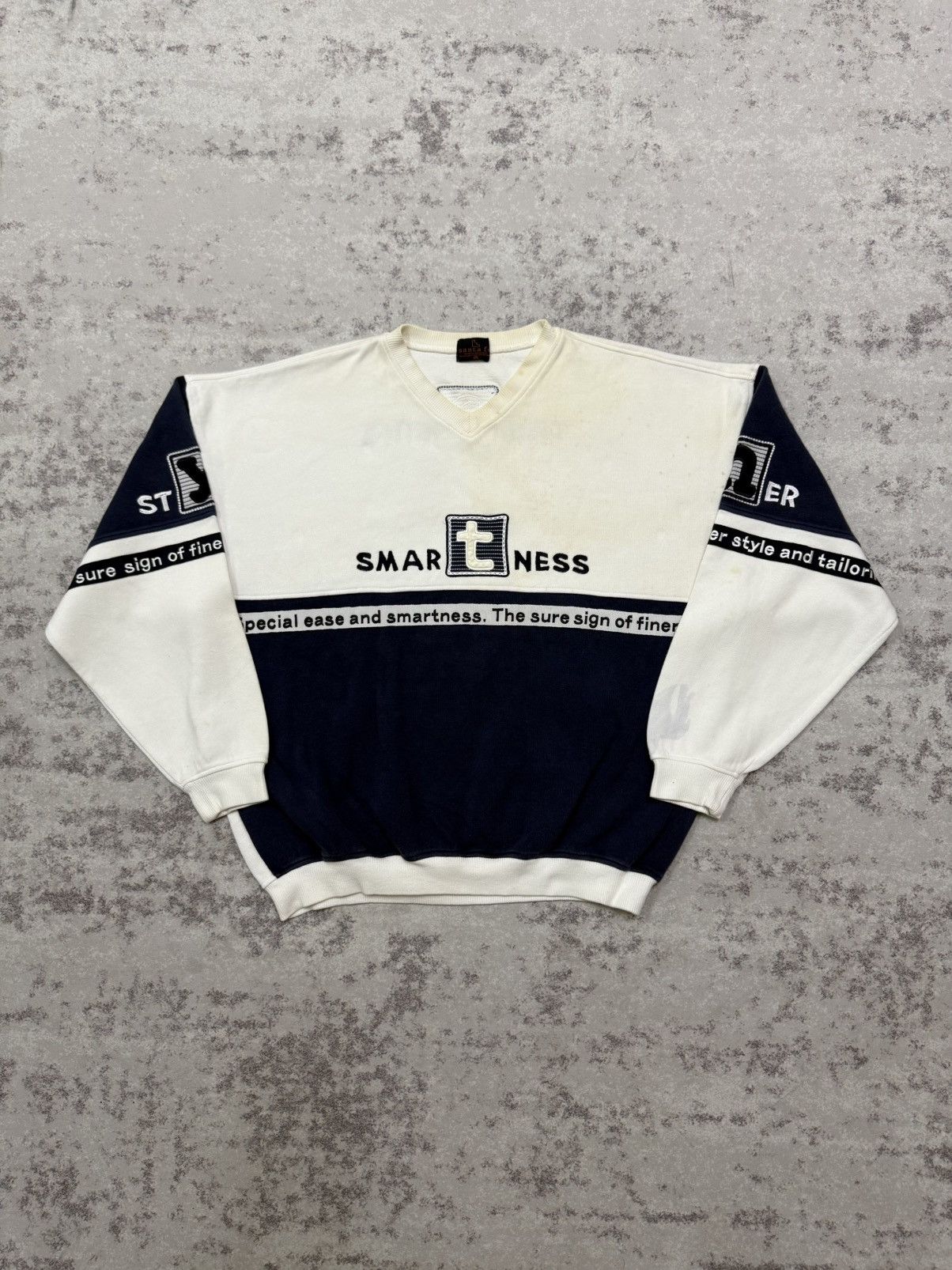 Vintage Vintage Santa Fe Smart Tailoring Vneck Sweatshirt Size US XL / EU 56 / 4 - 3 Thumbnail