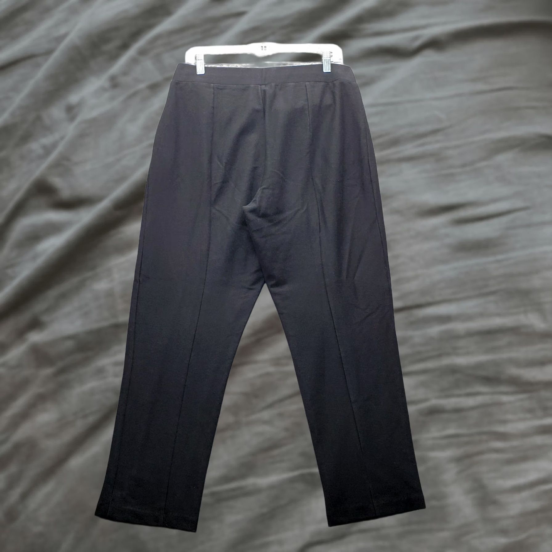 Michael Kors Michael Kors Trousers Women's Large Black Straight-Leg Ankle Slit Pull-On Pants L Womens Black Straight-Leg Ankle Slit Pull-On, 26.5" Inseam Size 36" / US 14 / IT 50 - 1 Thumbnail