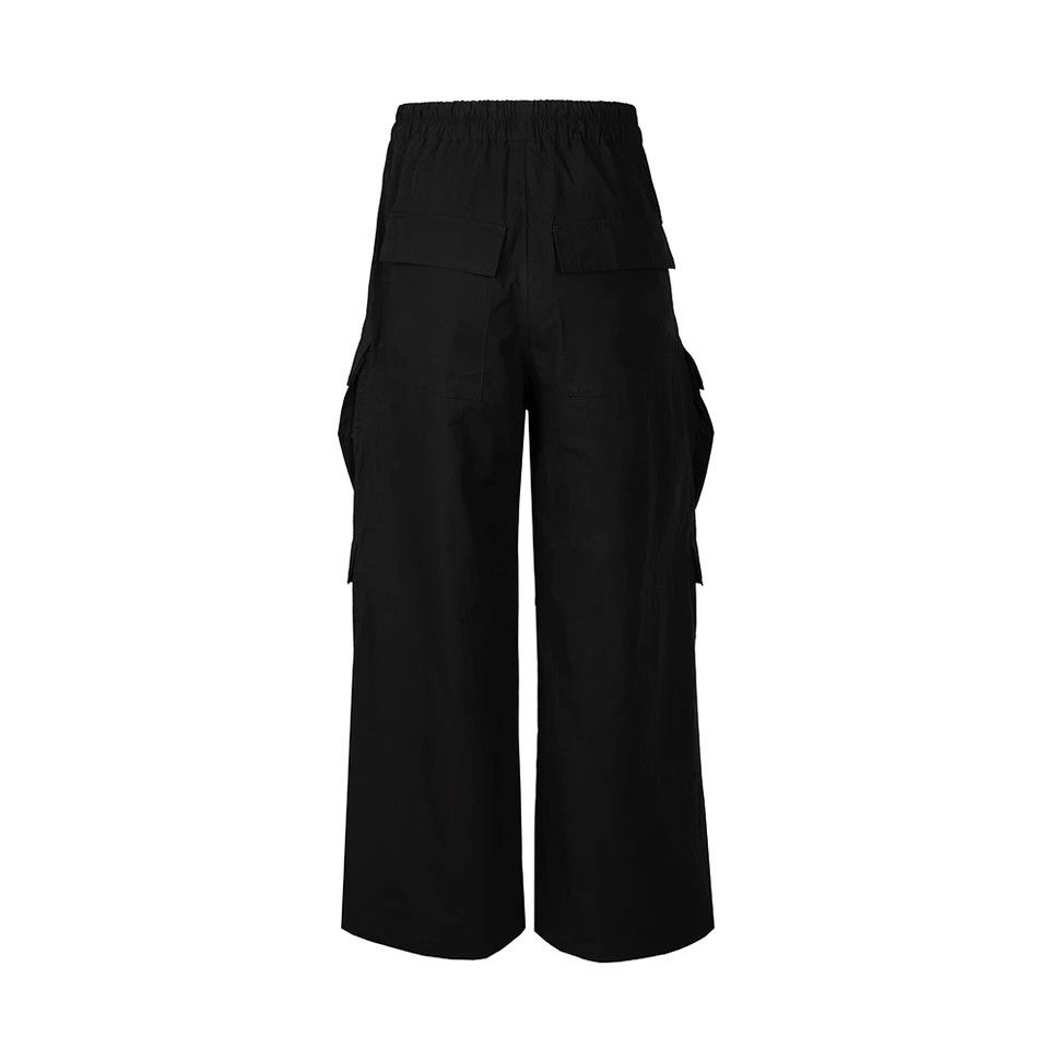 Designer Black Cargo Pants Unisex Size US 33 - 6 Thumbnail