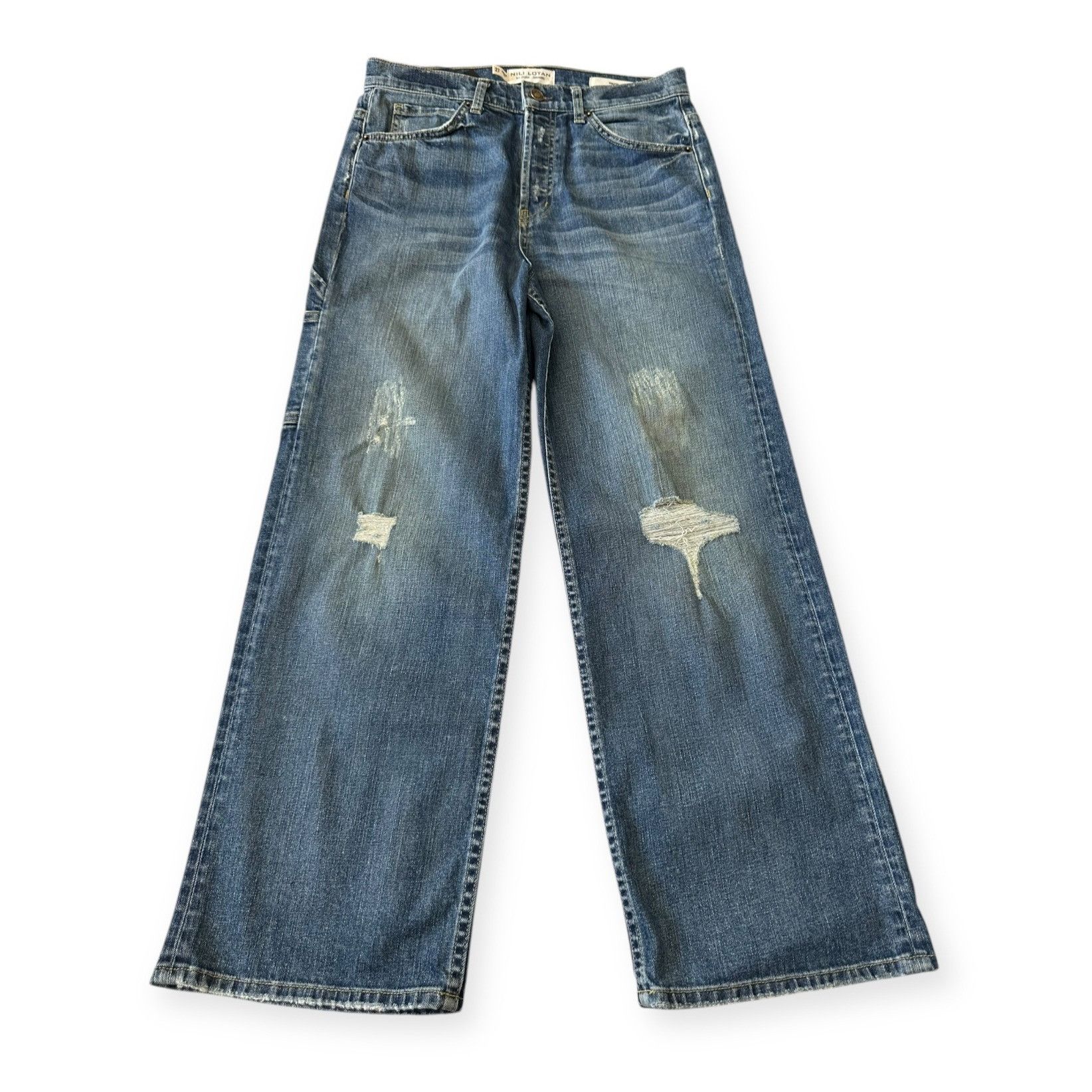 Nili Lotan Nili Lotan Violette Jeans, Size 27, Classic Wash, New with Size 27" / US 4 / IT 40 - 6 Thumbnail