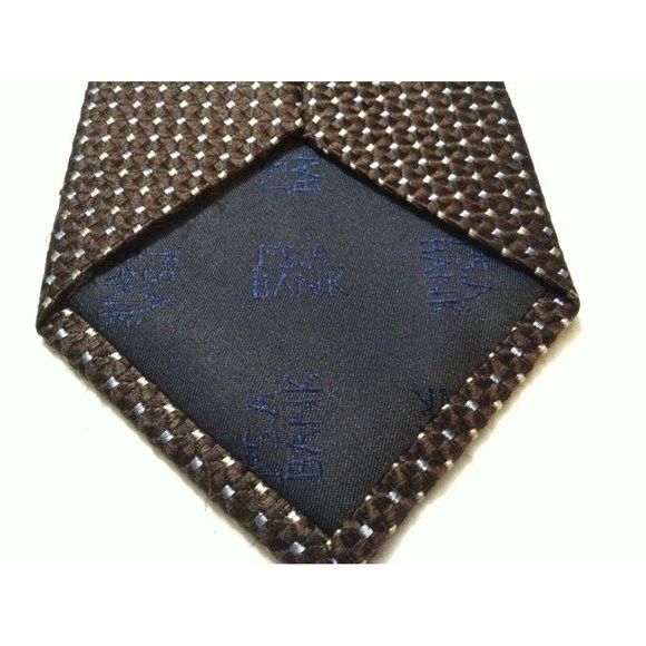 Jos. A. Bank JOS.A.BANK MENS BROWN 100%SILK CLASSIC TIE WIDTH:3 5/8" Size ONE SIZE - 5 Thumbnail