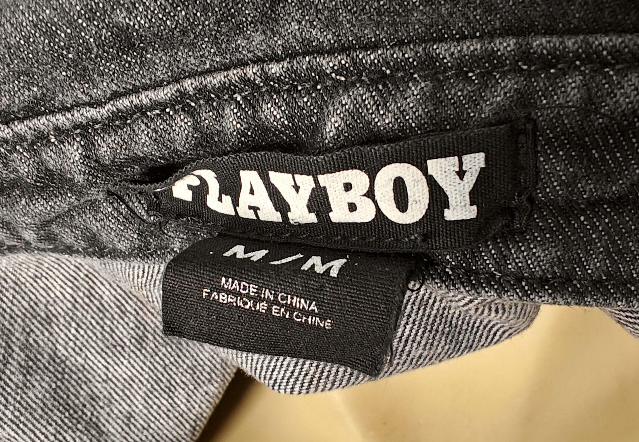 Playboy Mint Playboy black heavyweight jean denim jacket shirt Size US M / EU 48-50 / 2 - 4 Thumbnail