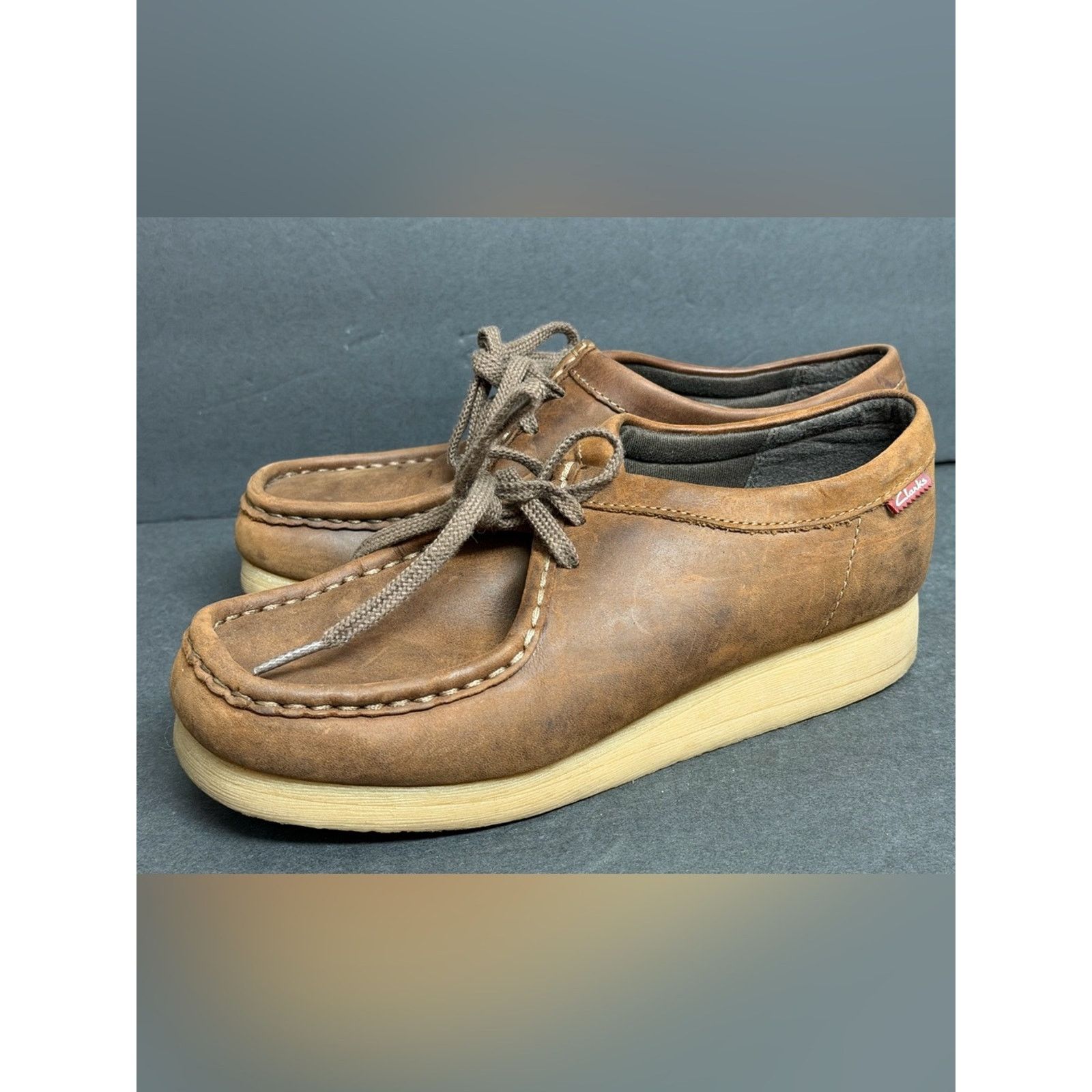 Clarks Clarks Padmora Brown Leather Moccasin Casual Shoes Women's 7 Size US 7 / IT 37 - 1 Thumbnail