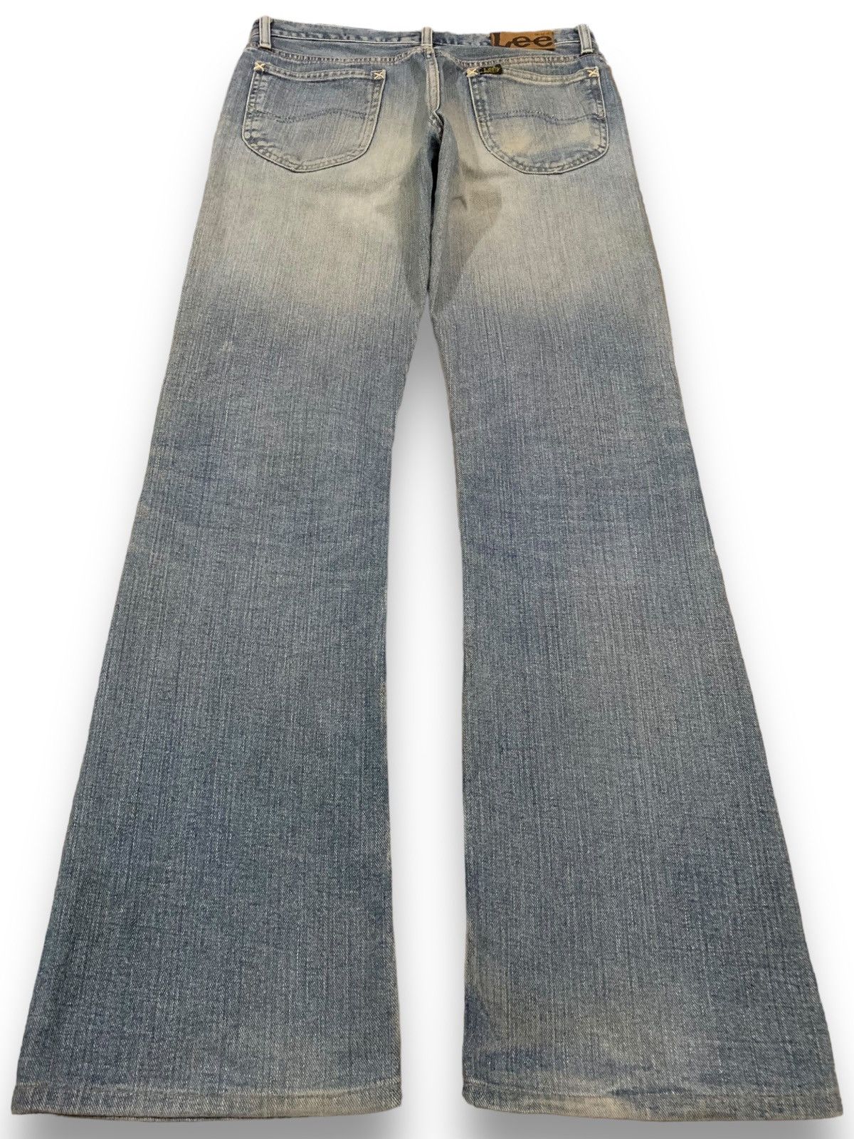 Lee Vintage Lee Riders Mud Wash Flare Distressed Jeans Size US 30 / EU 46 - 2 Thumbnail