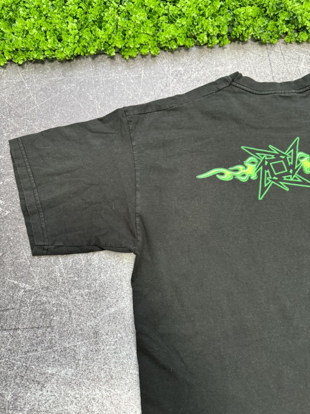Band Tees Vintage Metallica 2002 Spell Out Fire Ninja Star Y2k Size US XL / EU 56 / 4 - 12 Thumbnail