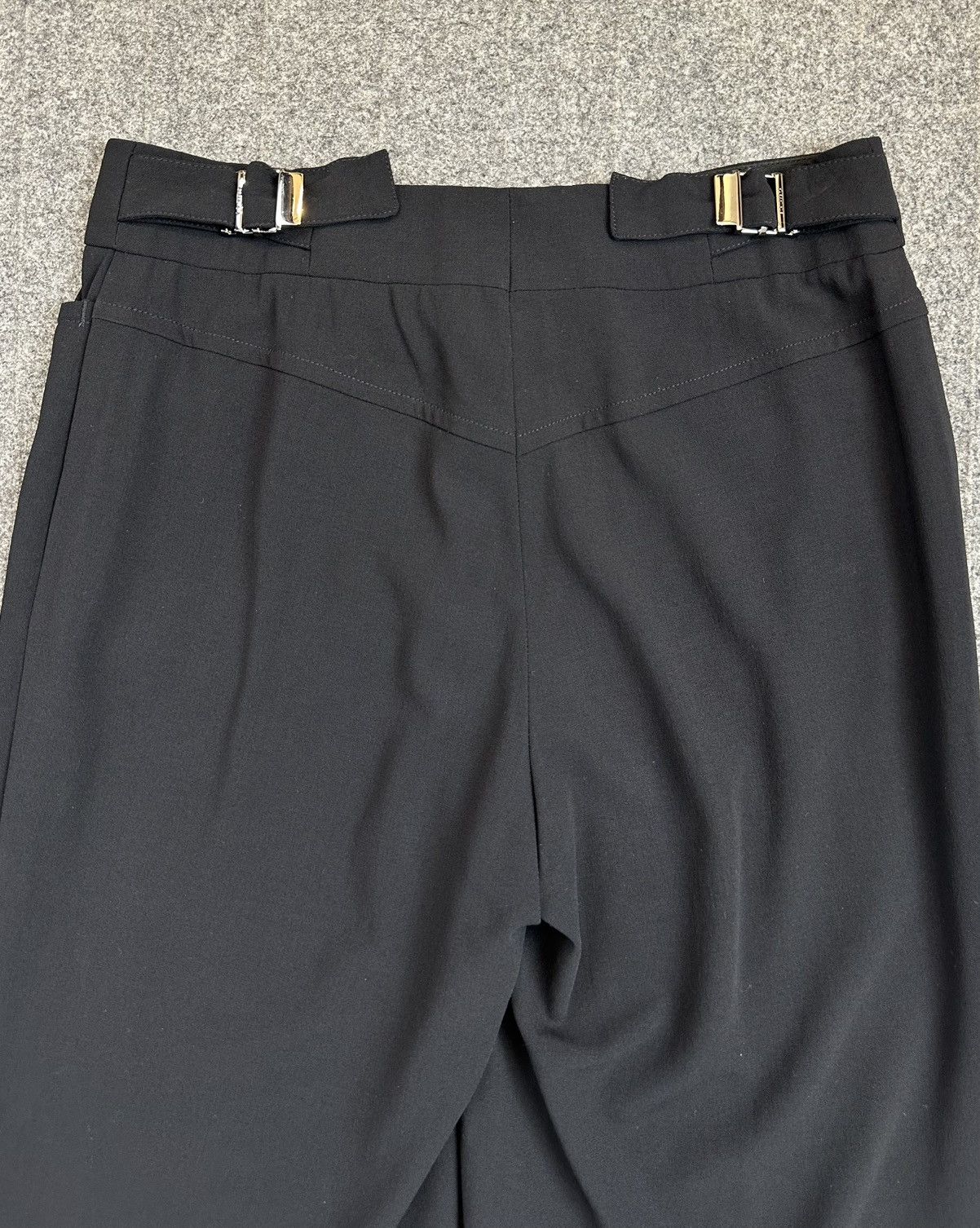 Gucci Gucci - Tom Ford 1999 - Buckled Waist Strap Wool Trouser Size 24" / US 00 / IT 34 - 8 Thumbnail