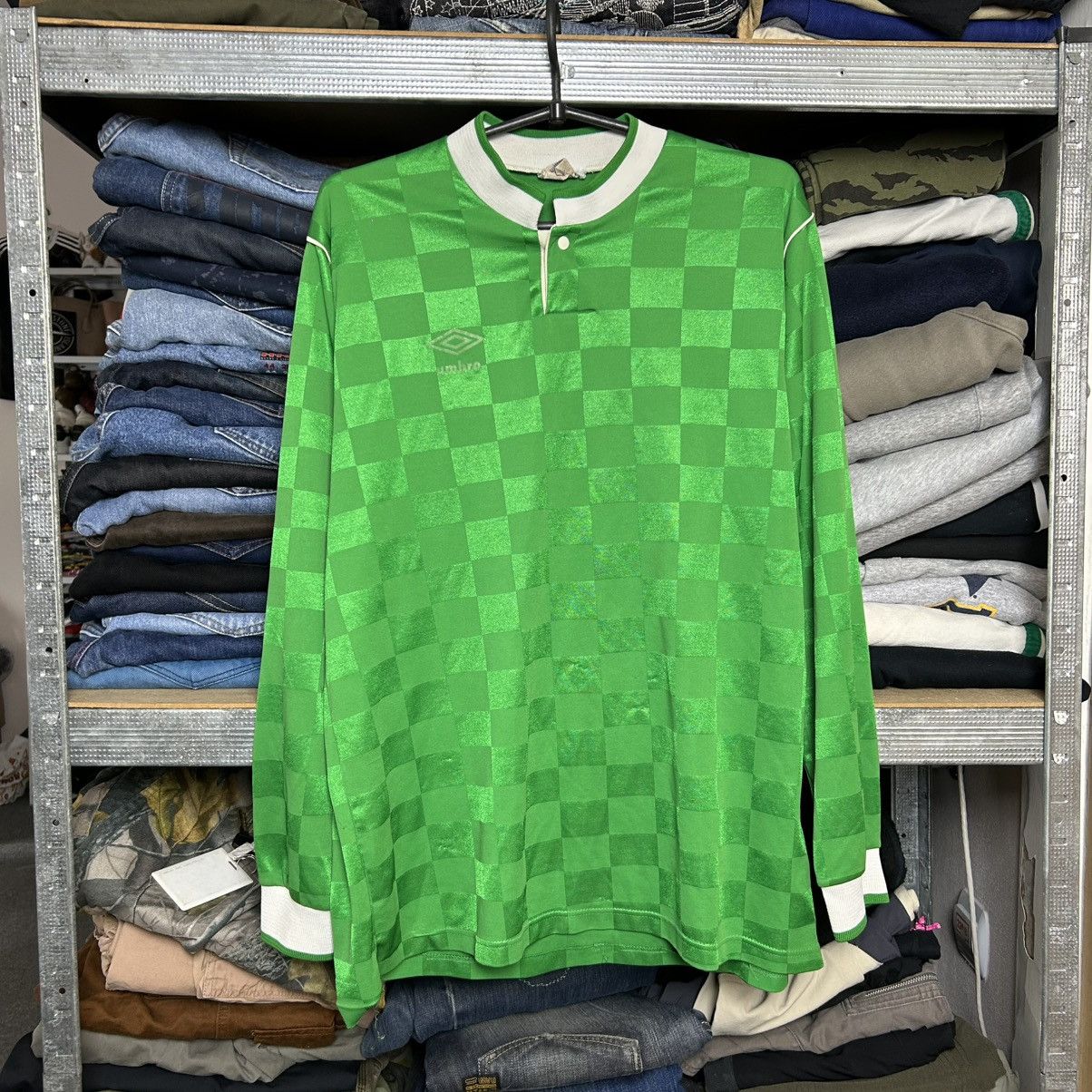 Umbro Vintage Umbro 90’s Number 8 player soccer longsleeve jersey Size US L / EU 52-54 / 3 - 1 Thumbnail