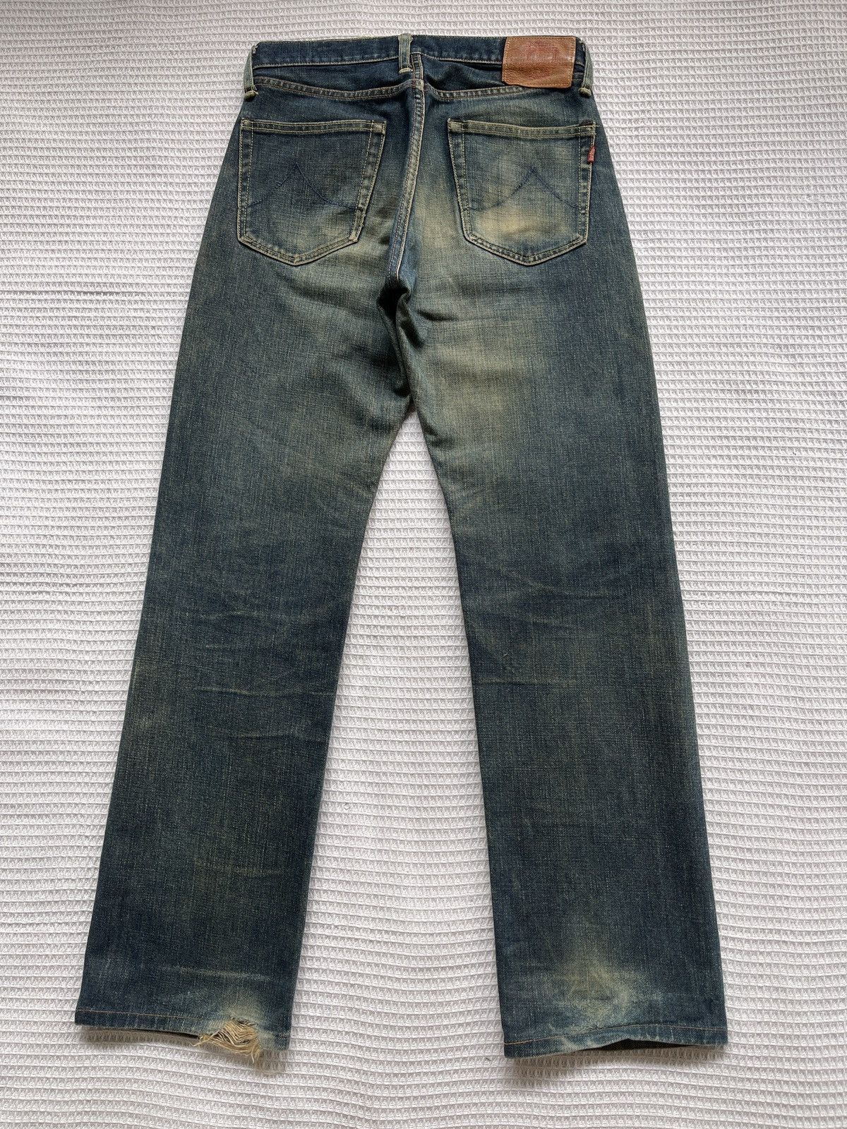 Japanese Brand Rare🔥Vintage BOBSON Distressed Denim Jeans Size US 29 - 2 Thumbnail