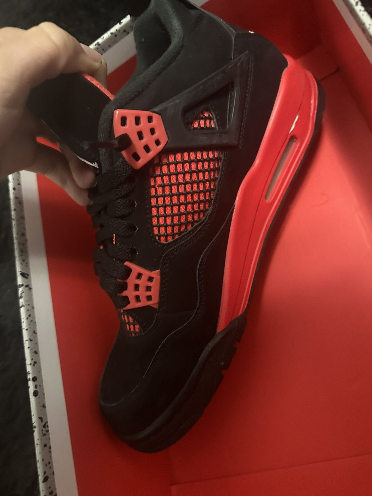 Jordan Brand Air Jordan 4 Retro Red Thunder Size US 9 / EU 42 - 7 Thumbnail