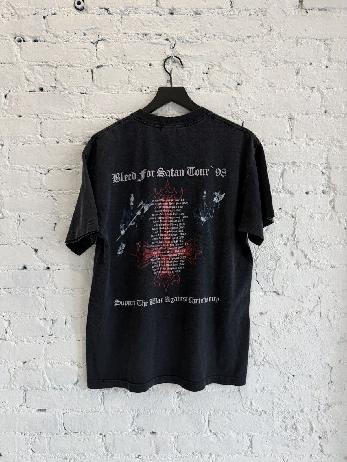 Vintage 1998 DARK FUNERAL ‘BLEED FOR SATAN TOUR’ TEE Size US XL / EU 56 / 4 - 3 Thumbnail