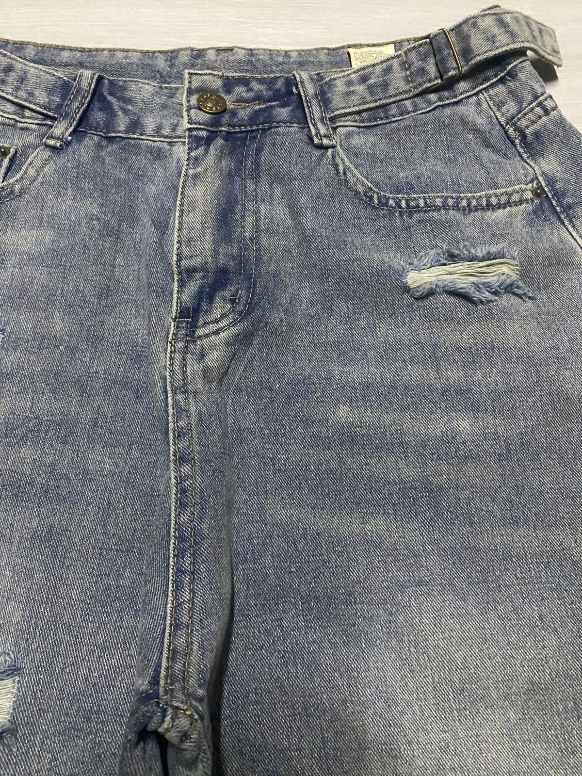 Japanese Brand Vintagw Japanese Brand Super Wide Leg Baggy Jeans Size US 29 - 7 Thumbnail