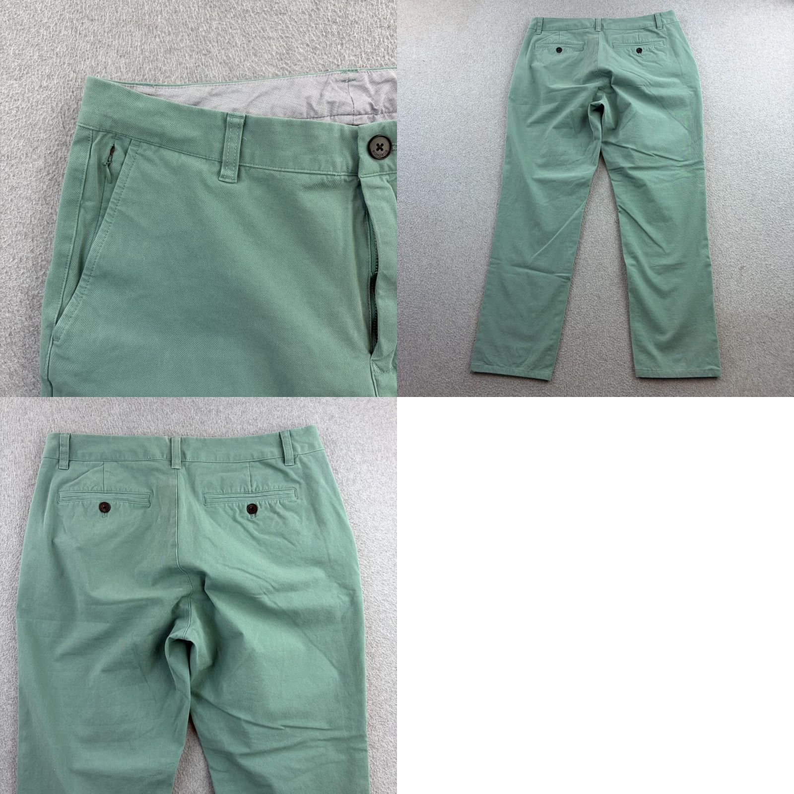Bonobos Bonobos Slim Taper Pants Mens 32 Green Chino Flat Front Casul Casual Size US 32 / EU 48 - 9 Thumbnail