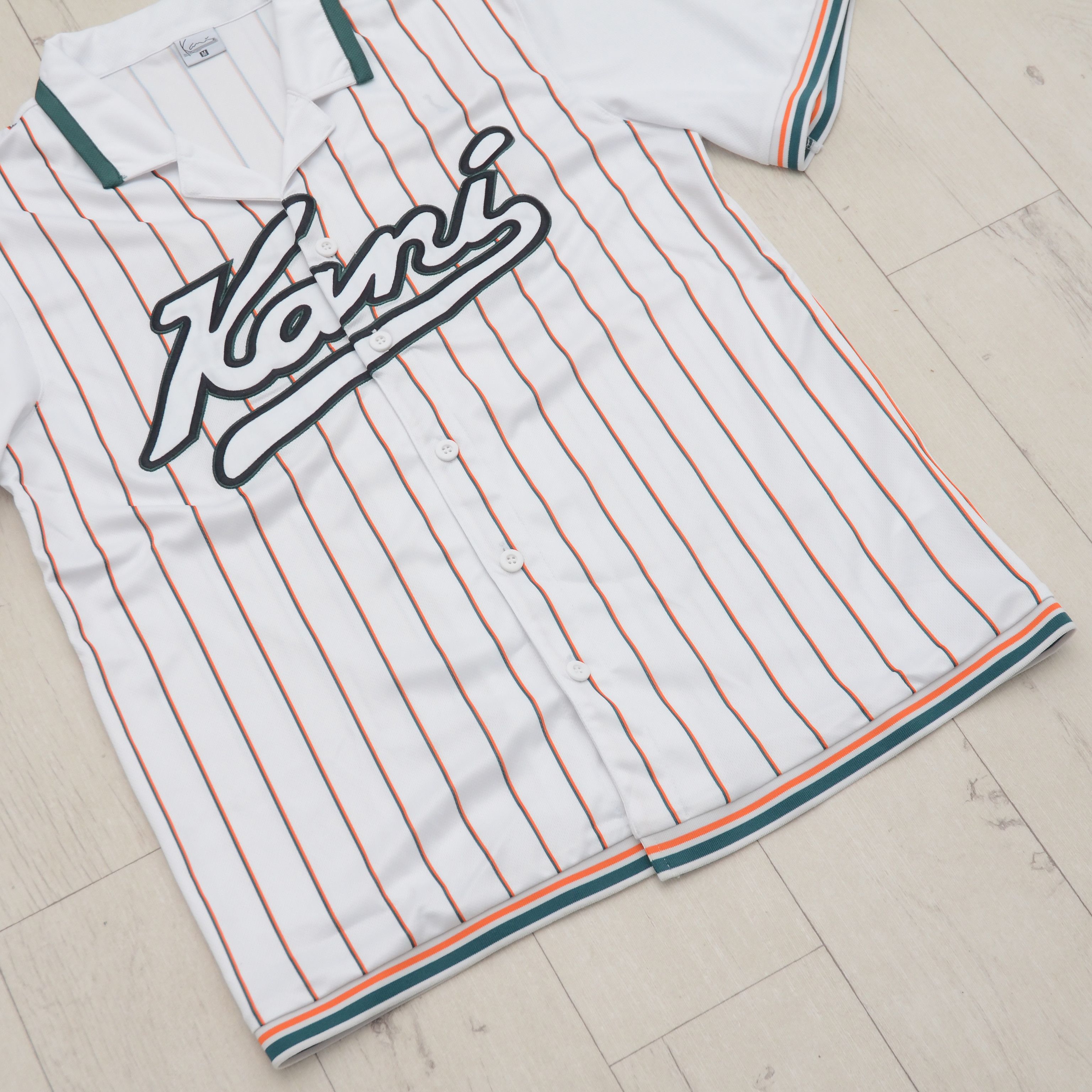 Karl Kani Karl Kani Baseball Jersey Shirt Striped Hip Hop Streetwear Size M / US 6-8 / IT 42-44 - 4 Thumbnail