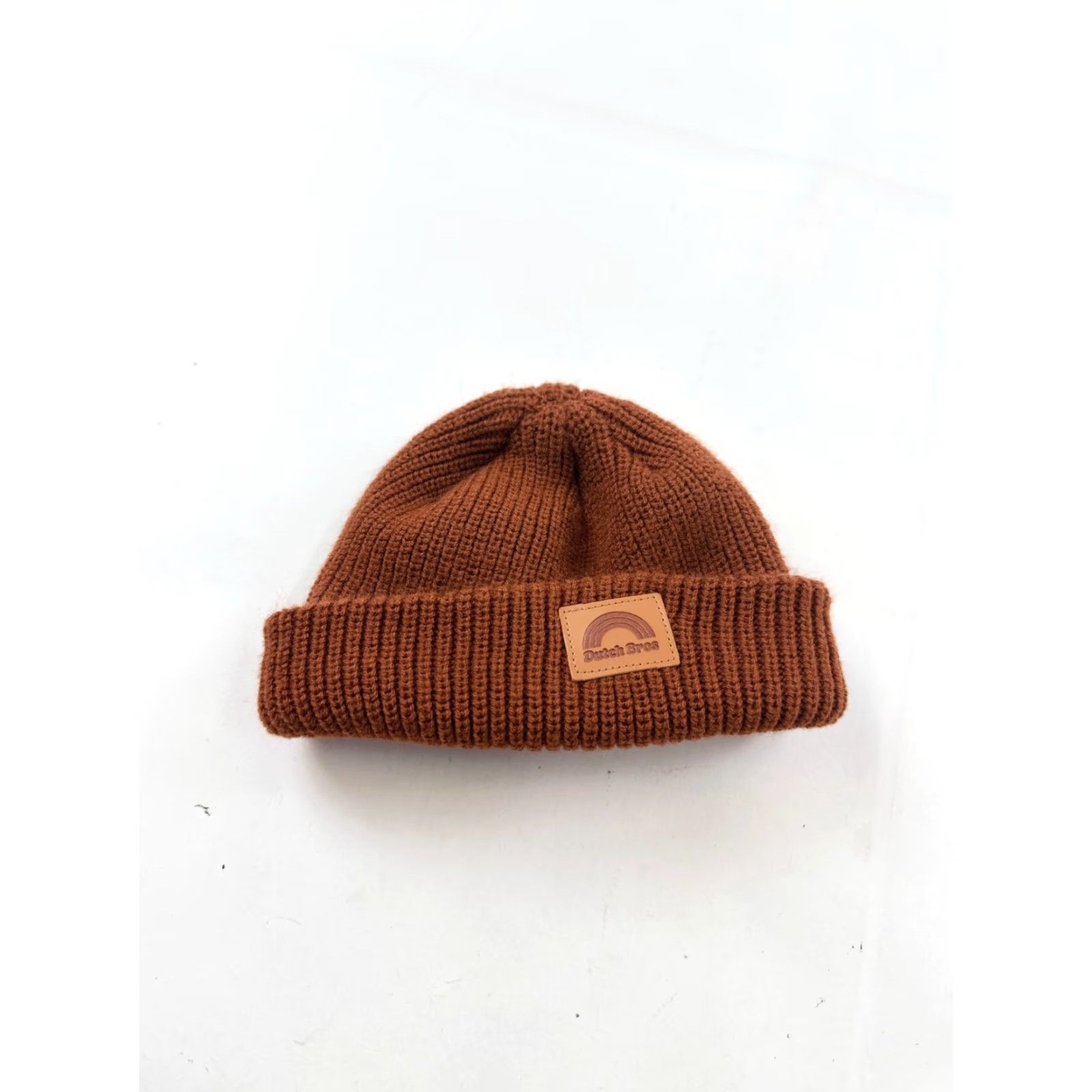 Logo 7 Dutch Bros Beanie Hat Unisex Brown Knitted Cuffed Logo Portland Oregon Hipster Beanie Size ONE SIZE - 2 Thumbnail