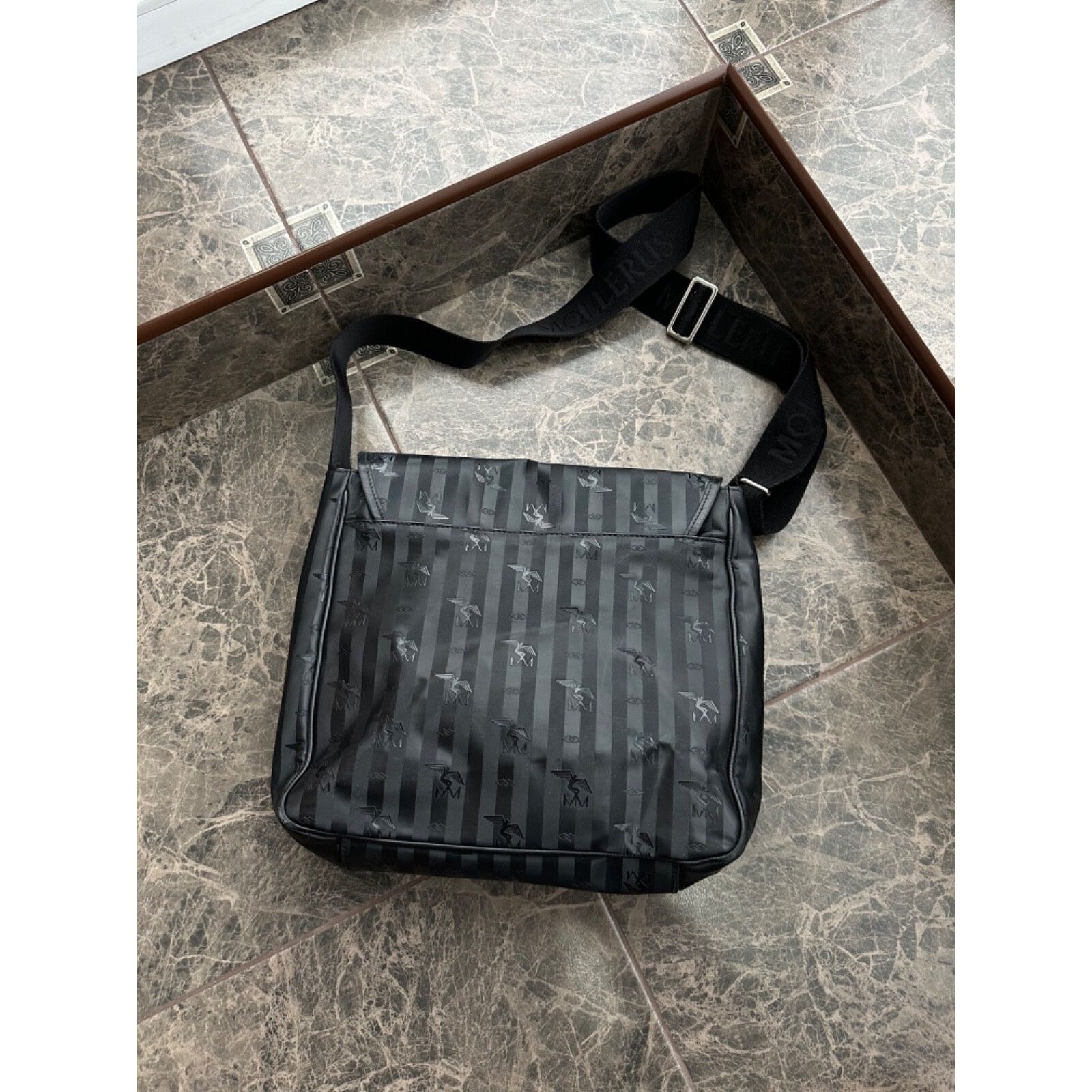 Vintage VTG Maison Mollerus Crossbody Monogram Messenger Bag Size ONE SIZE - 17 Thumbnail