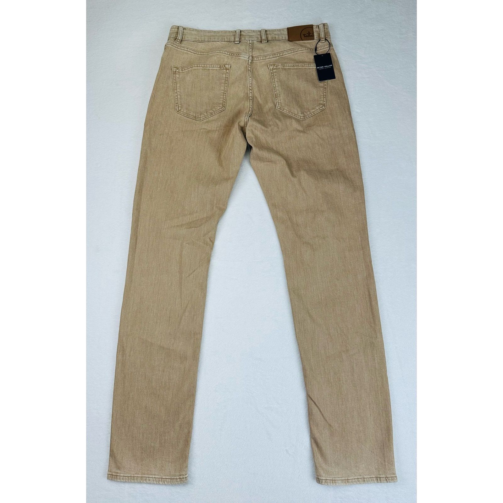 Peter Millar Peter Millar Men’s “Sand” Luxury Denim Jeans, 35 W (34x34) Size US 35 - 4 Thumbnail