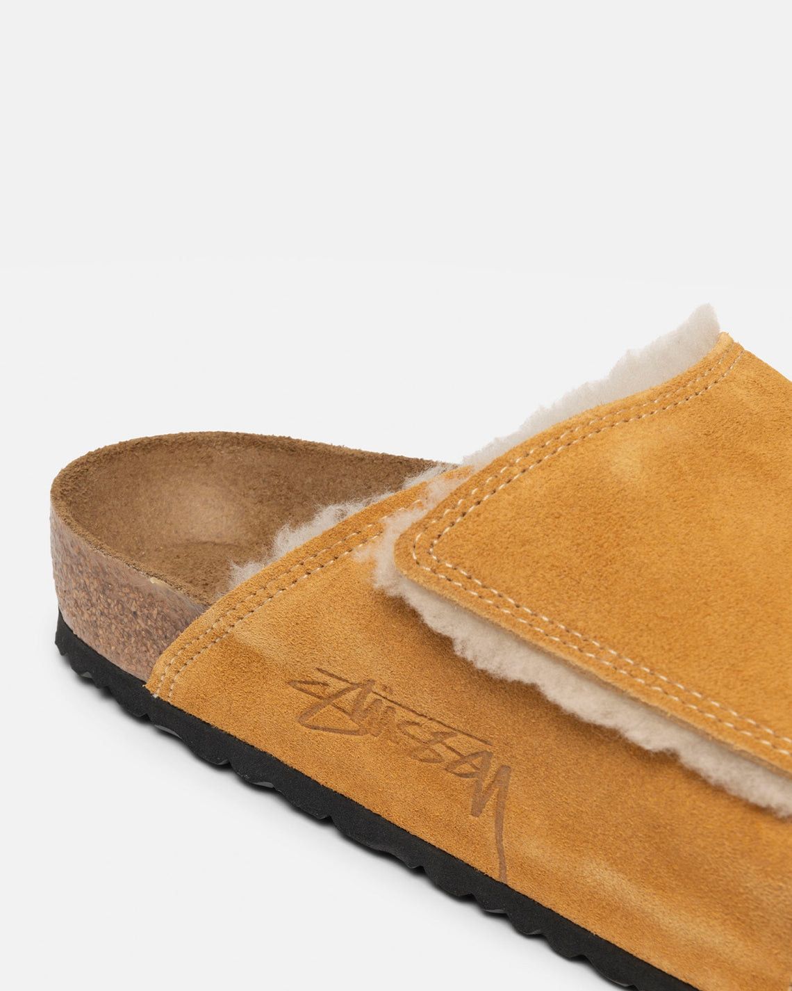 STUSSY x BIRKENSTOCK SOLANA SHEARLING SLIDE