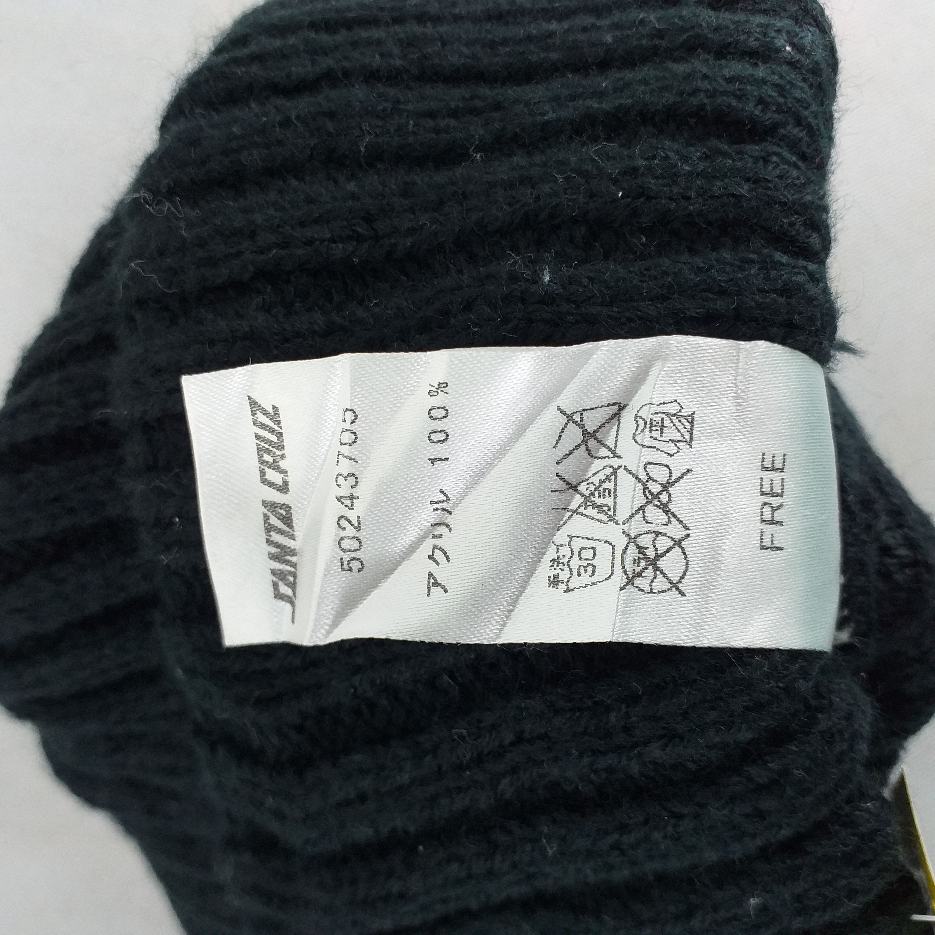 Santa Cruz Skateboards Vintage Santa Cruz Spell Embroidery Snow Cap Beanie -BN397 Size ONE SIZE - 5 Thumbnail