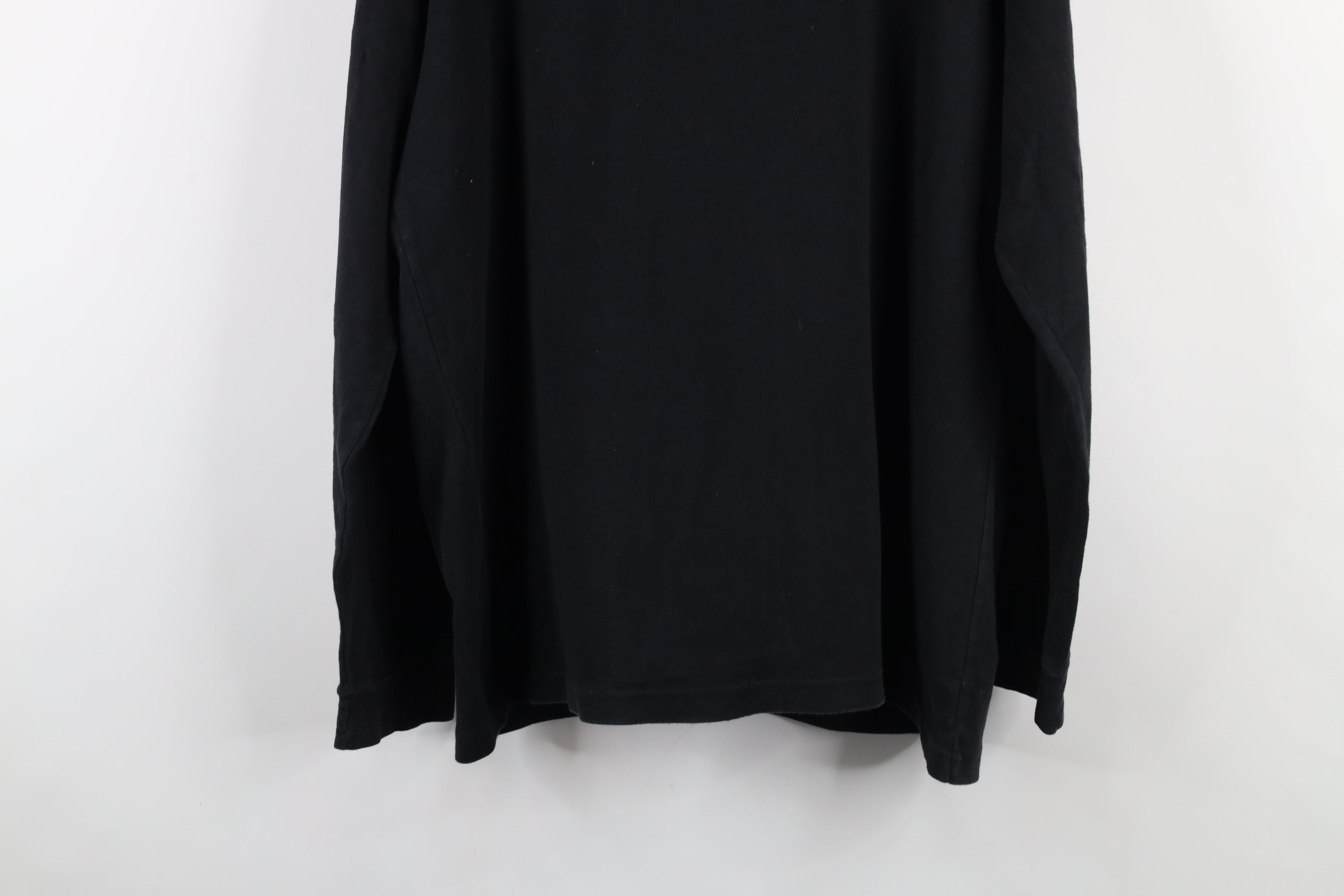 Vintage Vintage 90s Streetwear Mock Neck Long Sleeve T-Shirt Black Size XL / US 12-14 / IT 48-50 - 11 Thumbnail