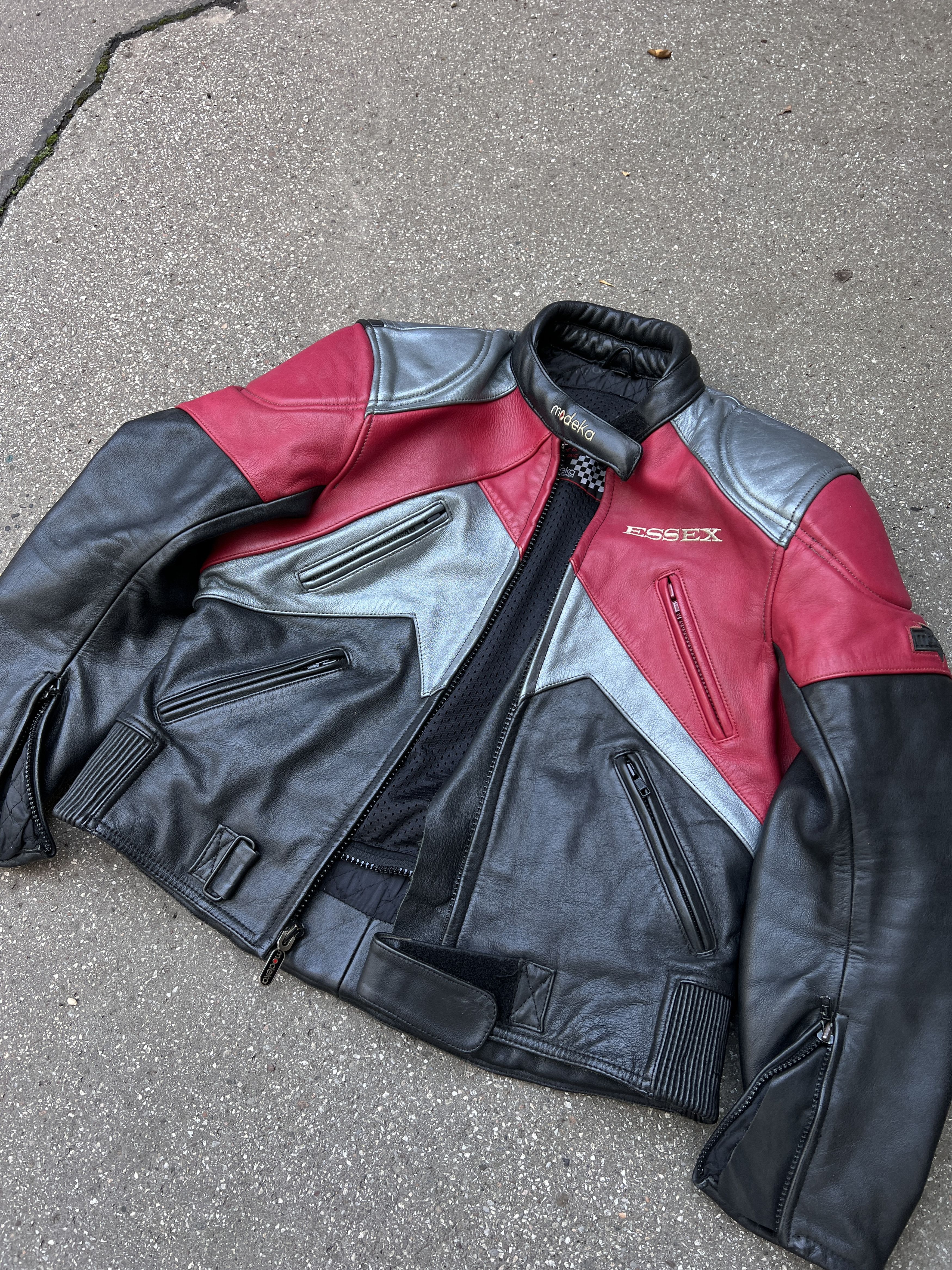 Le Grande Bleu (L.G.B.) Yohji Yamamoto Rick Owens Style Nascar Racing Leather Jacket Size US XS / EU 42 / 0 - 7 Thumbnail