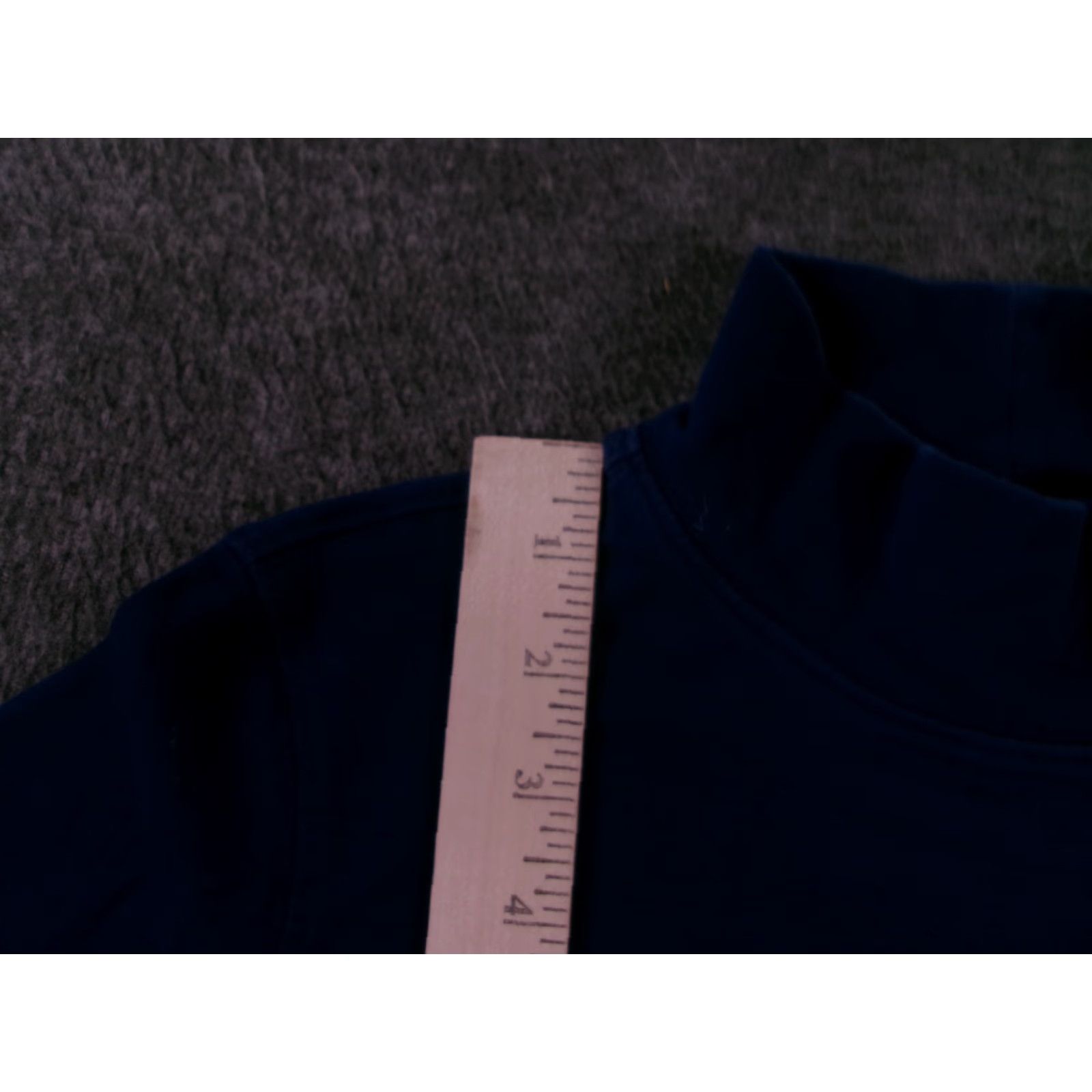 Vintage LL Bean Top Women Small Blue Mock Turtleneck Tee Base Layering Capsule Office Size S / US 4 / IT 40 - 4 Thumbnail