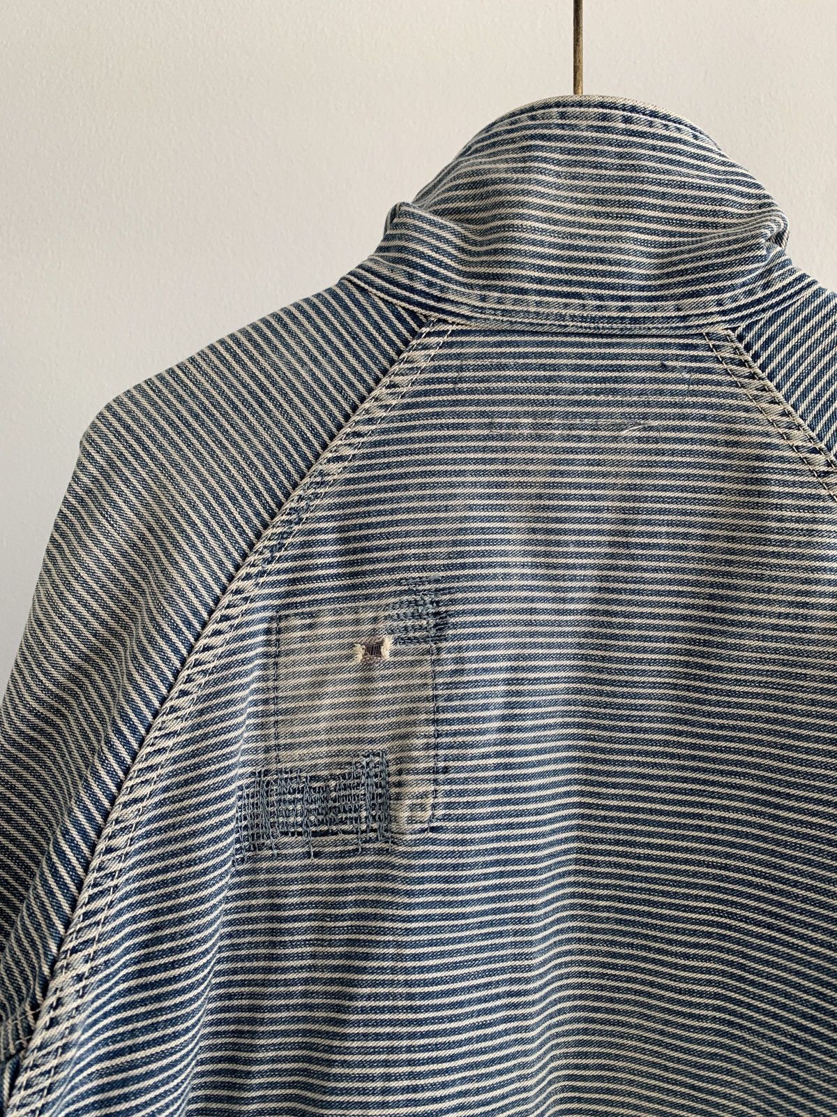 Kapital Kountry Kapital Indigo Stripe Button Patch Zip Jacket Size US M / EU 48-50 / 2 - 14 Thumbnail