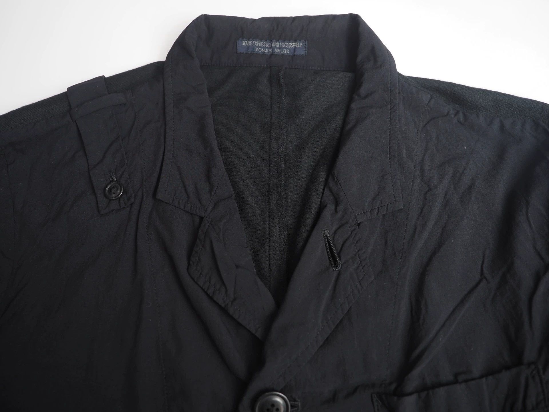 Yohji Yamamoto Yohji Yamamoto Black Thin Nylon Jacket Size US L / EU 52-54 / 3 - 5 Thumbnail