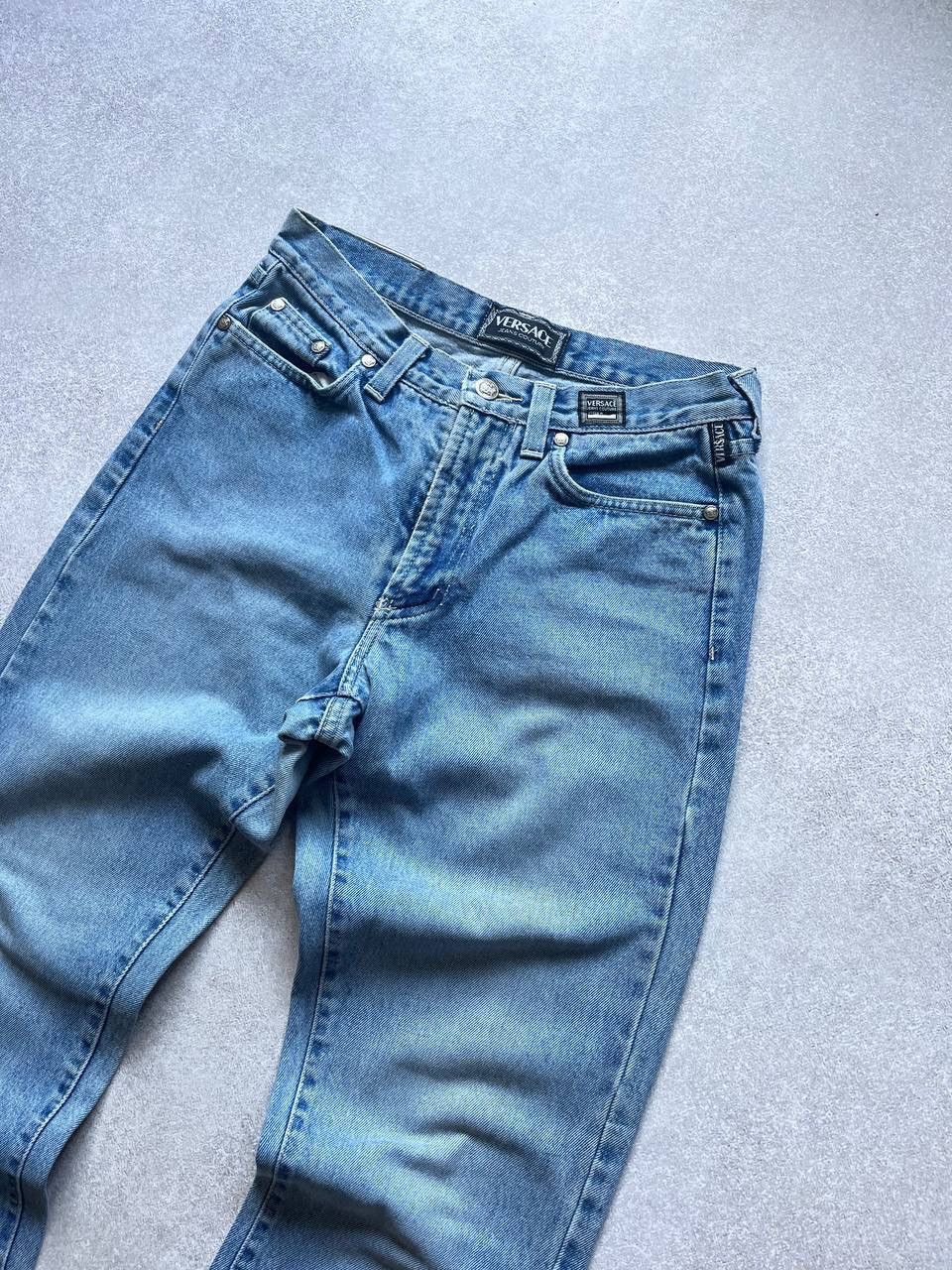 Versace × Vintage Vintage Versace Medusa Baggy Jeans Y2K 30 Size US 30 / EU 46 - 4 Thumbnail