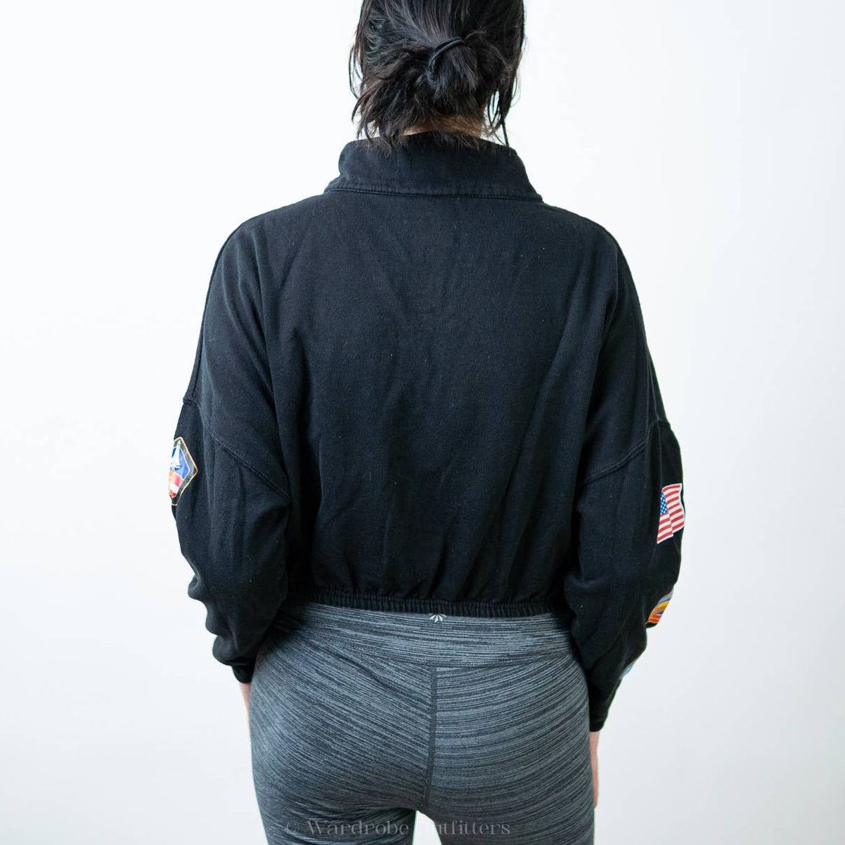 Chemistry Chemistry NASA Black Cropped Sweatshirt - L Size L / US 10 / IT 46 - 3 Thumbnail