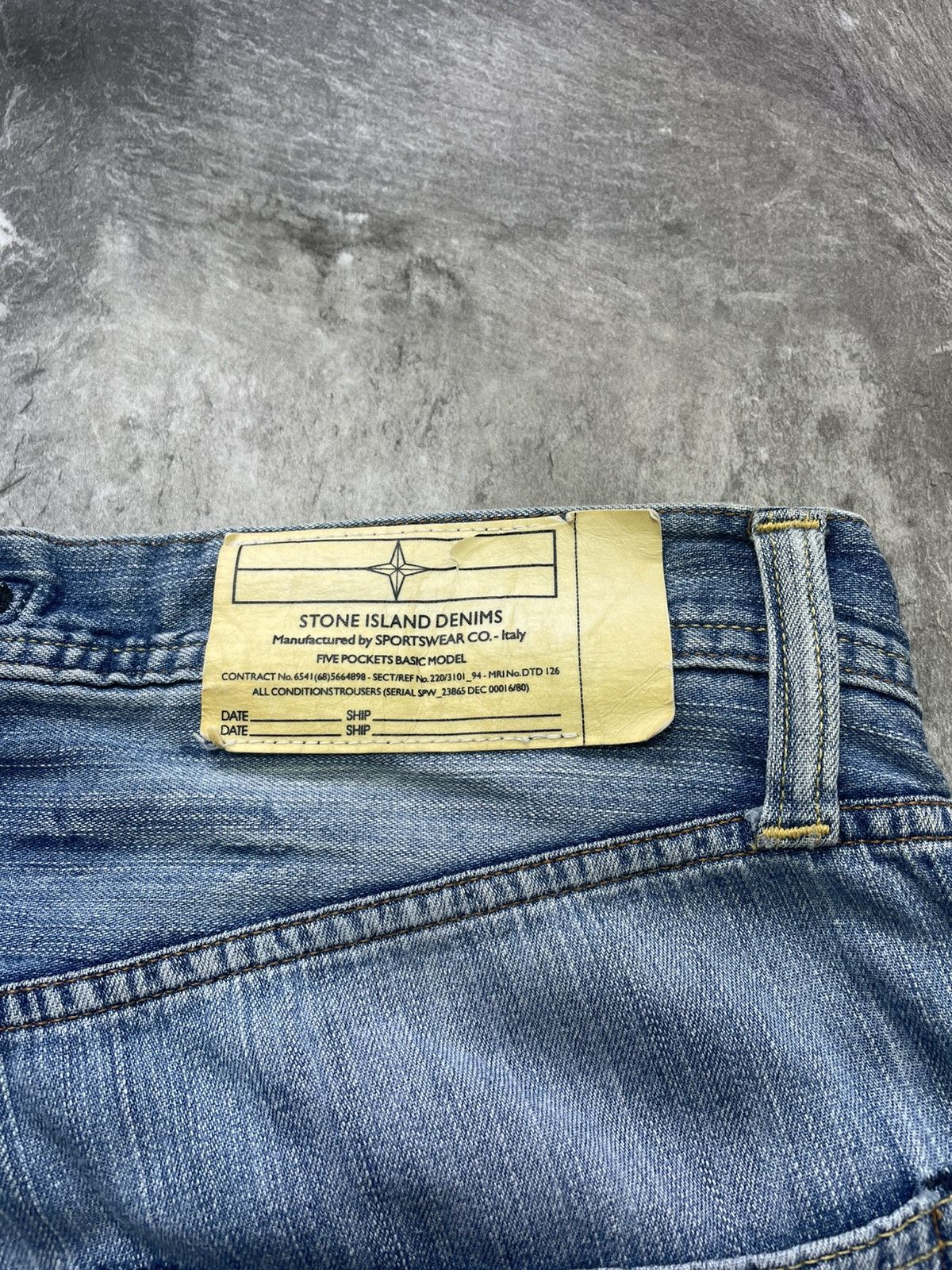 Stone Island Vintage Stone Island Denim Jeans Baggy 90s Y2K Patch Logo Size US 34 / EU 50 - 4 Thumbnail