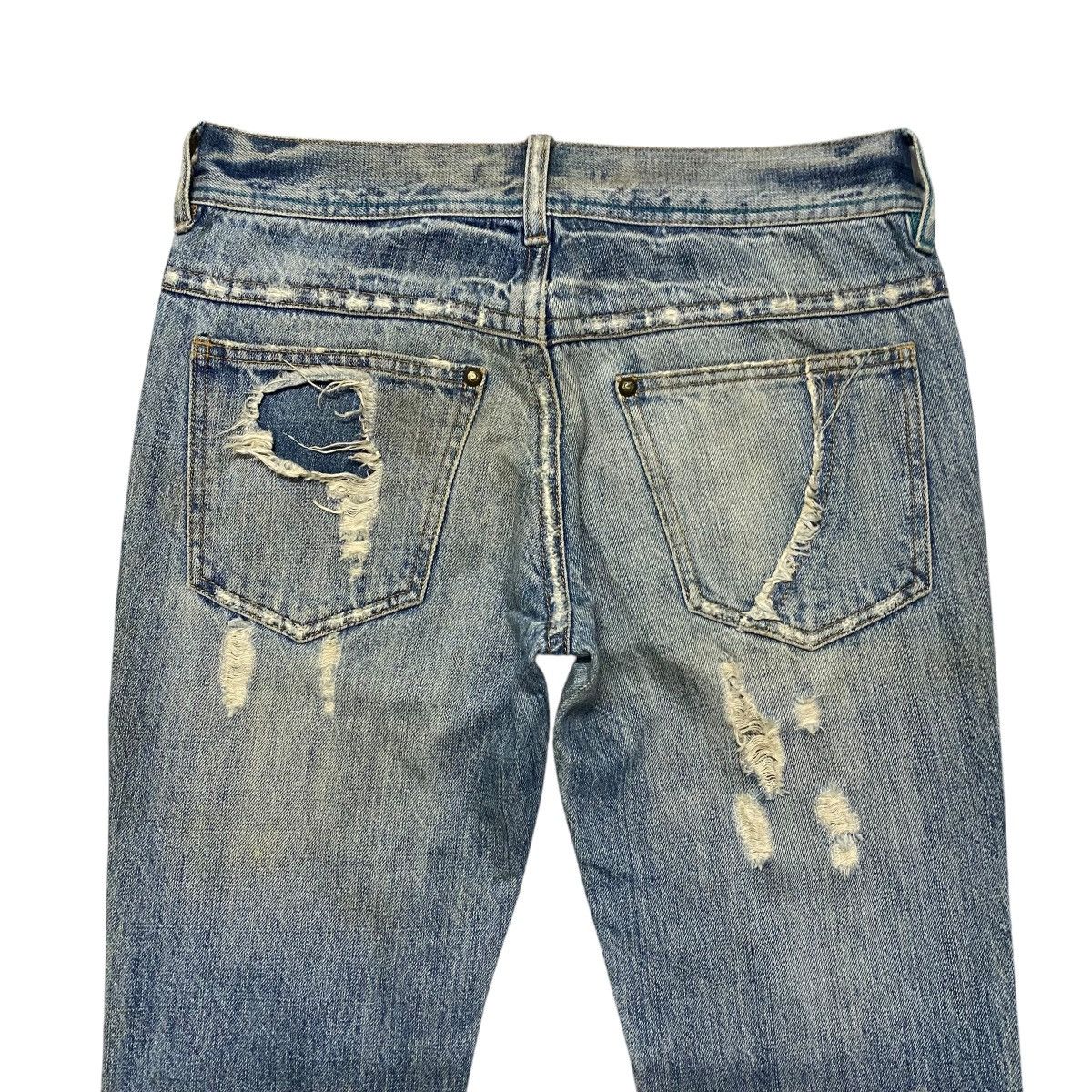 Le Grande Bleu (L.G.B.) Midas Machiavel Hole Distressed Denim Flare Jeans Size US 29 - 11 Thumbnail