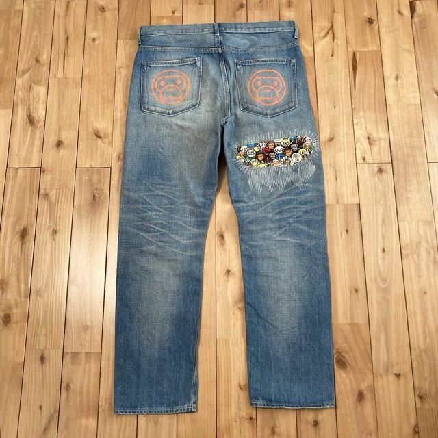 Bape BAPE MILO Animal Safari Damaged Denim Pants APE NIGO ★size M Size US 32 / EU 48 - 3 Thumbnail